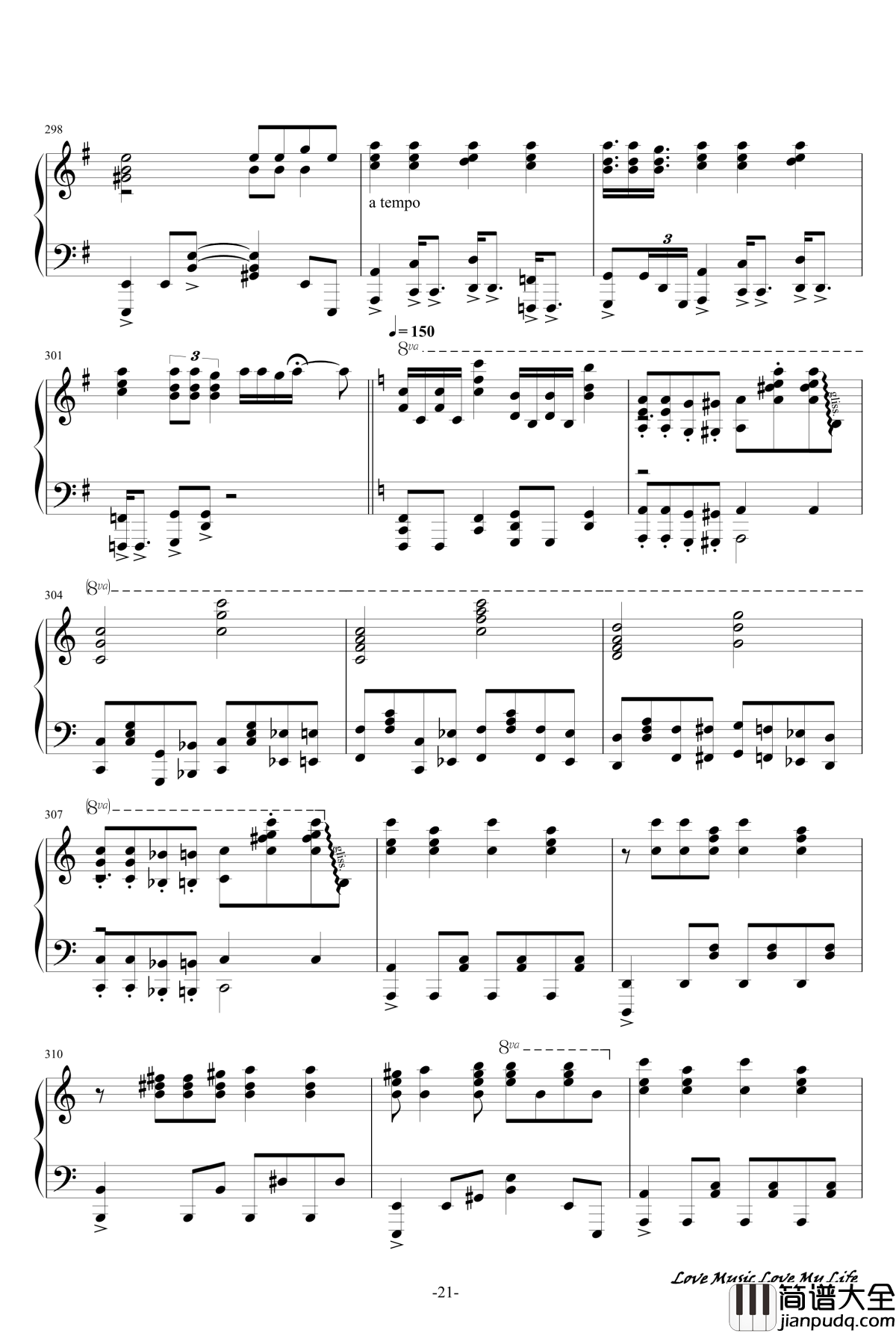 触手猴72首动漫名曲连弹钢琴谱_part_1