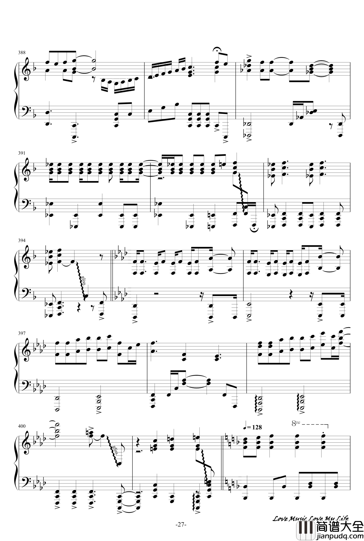 触手猴72首动漫名曲连弹钢琴谱_part_1