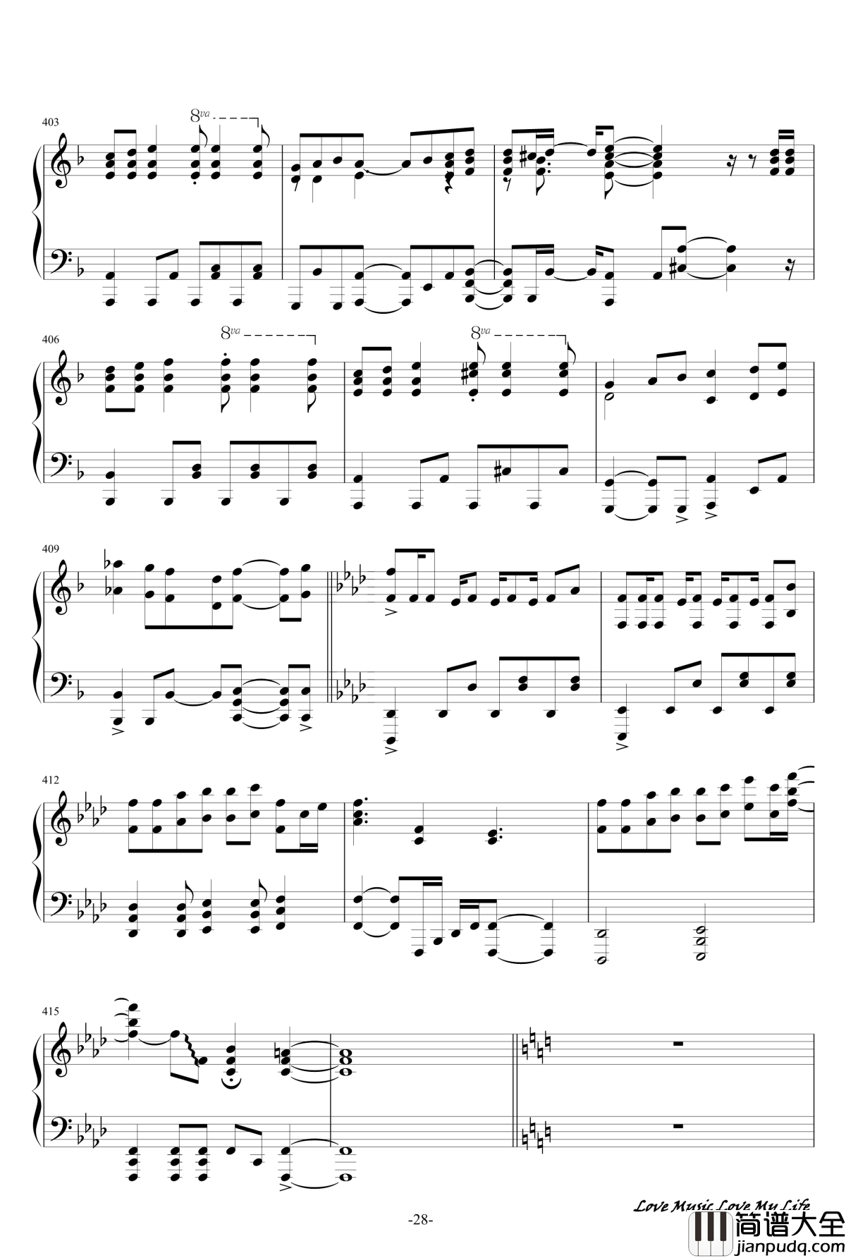 触手猴72首动漫名曲连弹钢琴谱_part_1