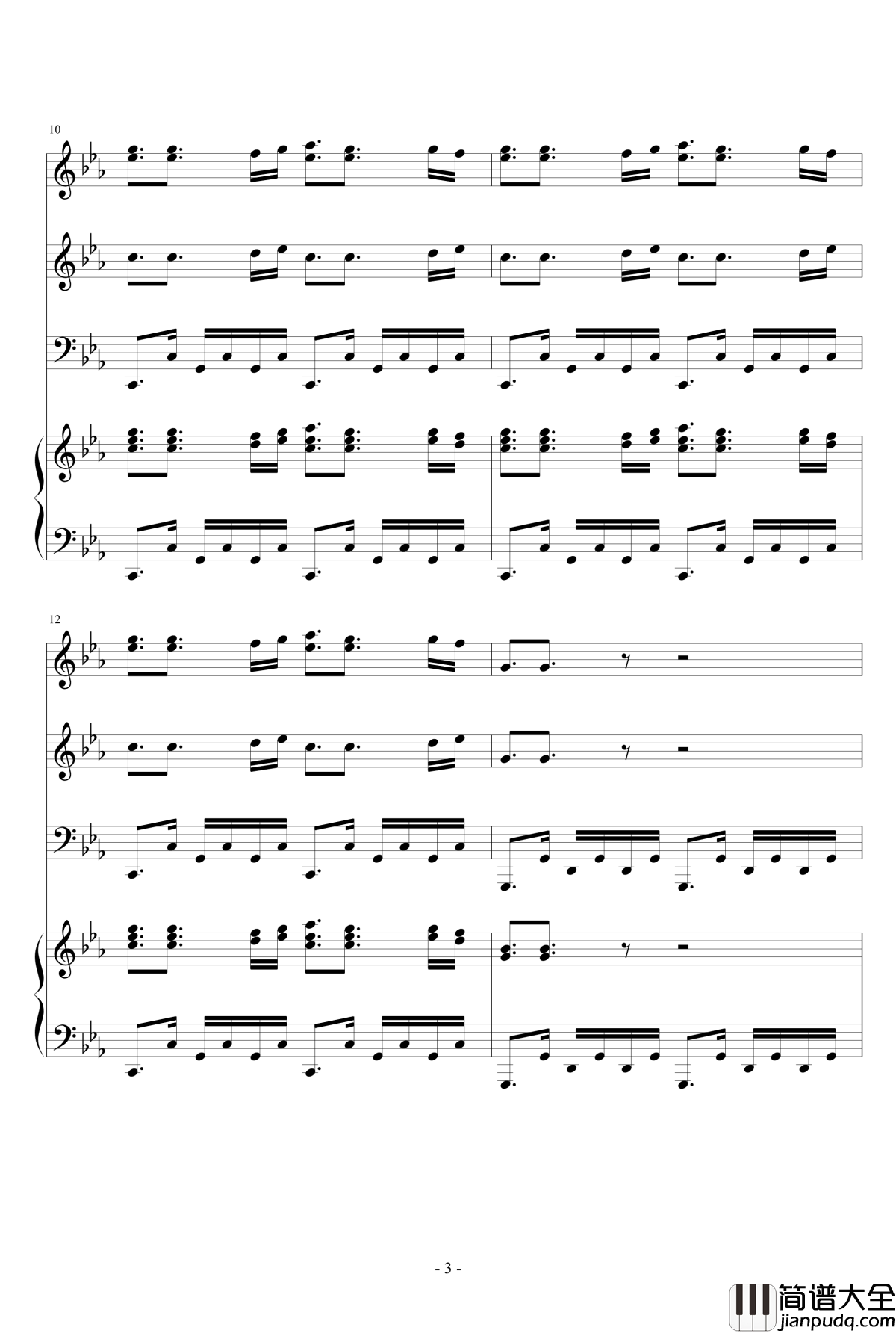 Samba_De_Roda钢琴谱_总谱_马克西姆_Maksim·Mrvica