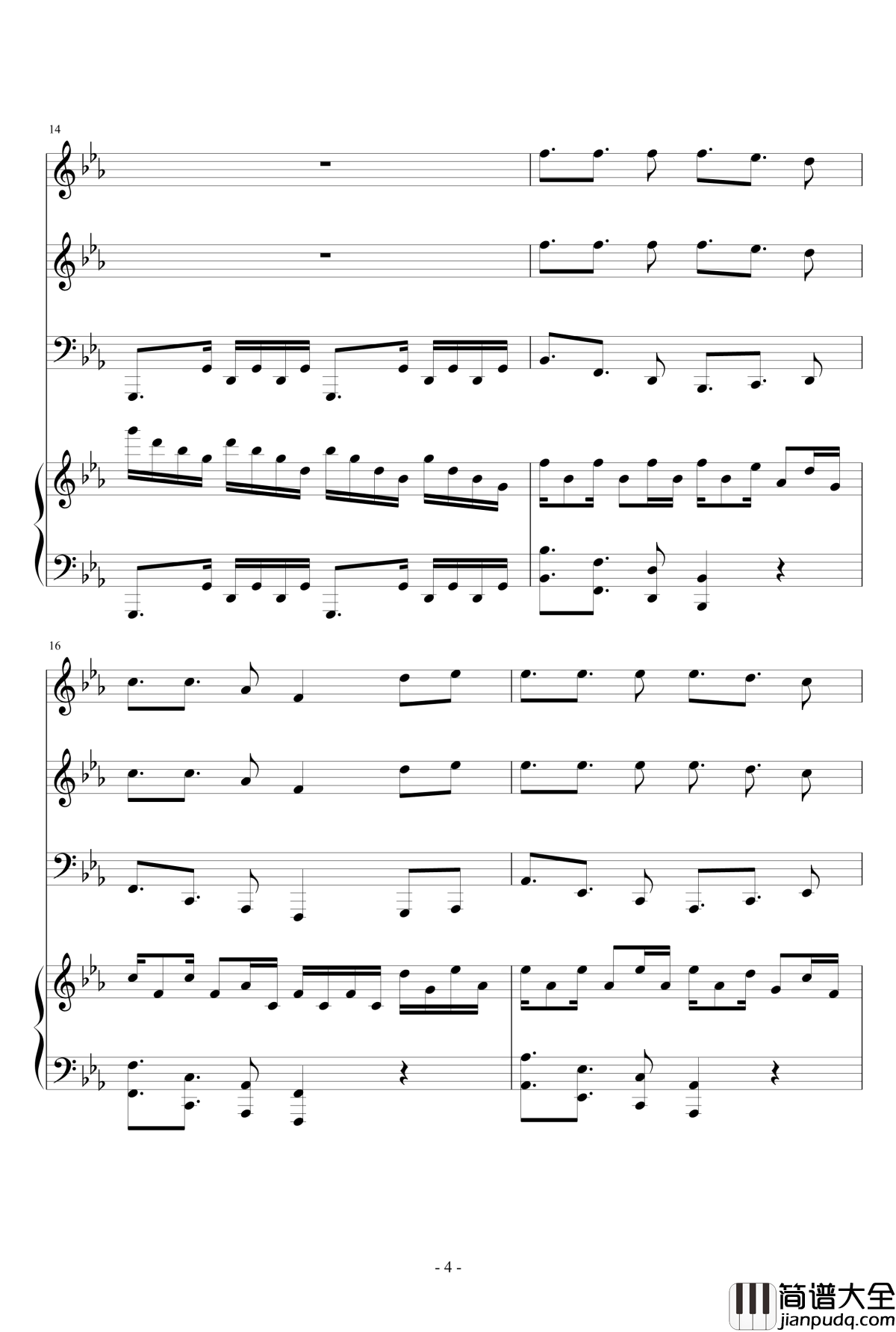 Samba_De_Roda钢琴谱_总谱_马克西姆_Maksim·Mrvica