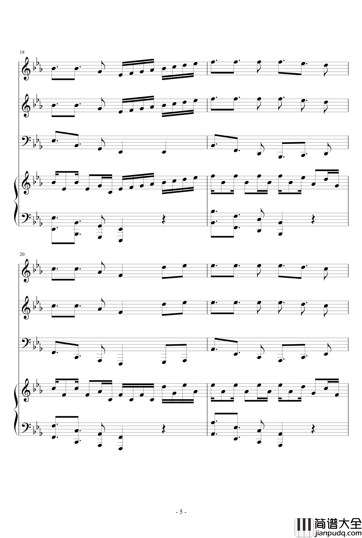 Samba_De_Roda钢琴谱_总谱_马克西姆_Maksim·Mrvica