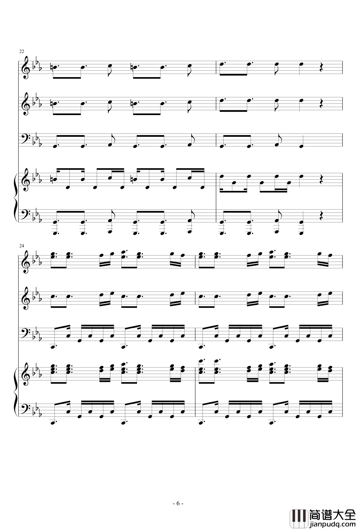 Samba_De_Roda钢琴谱_总谱_马克西姆_Maksim·Mrvica