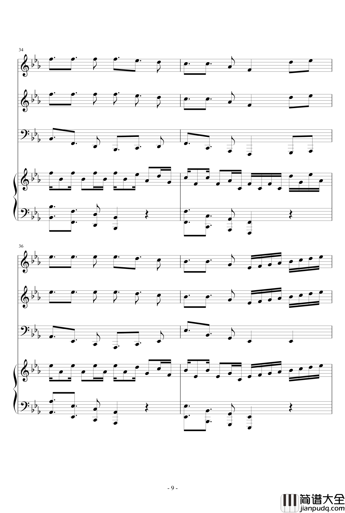 Samba_De_Roda钢琴谱_总谱_马克西姆_Maksim·Mrvica