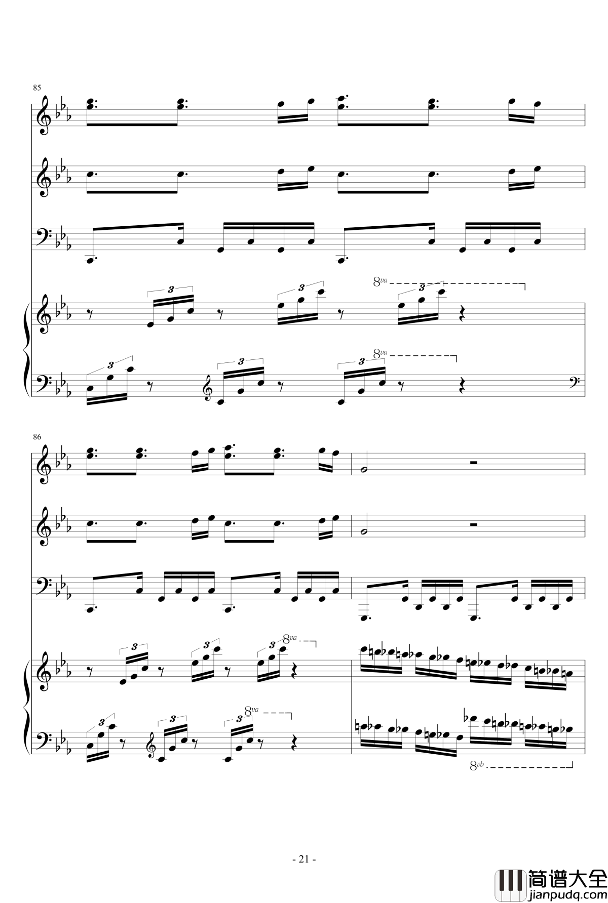 Samba_De_Roda钢琴谱_总谱_马克西姆_Maksim·Mrvica