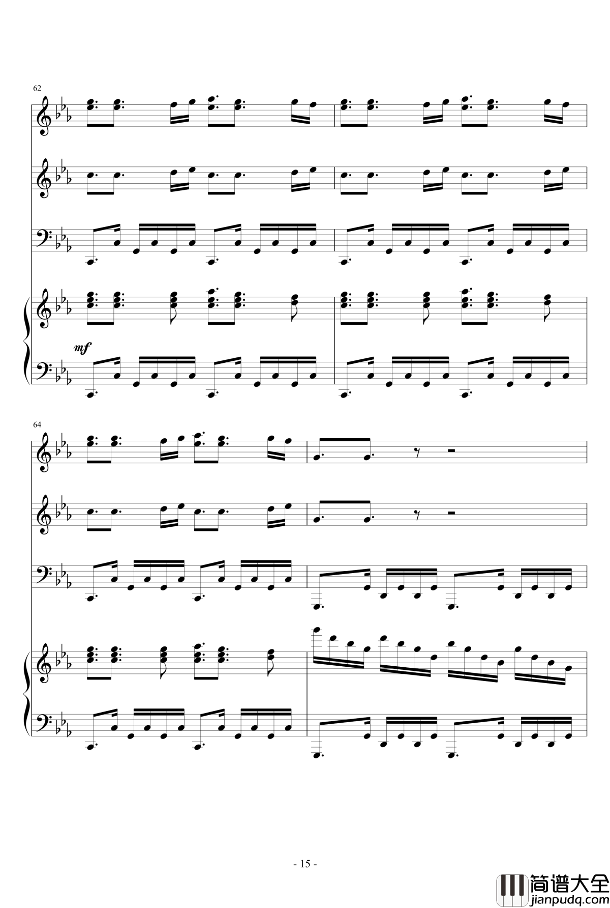 Samba_De_Roda钢琴谱_总谱_马克西姆_Maksim·Mrvica