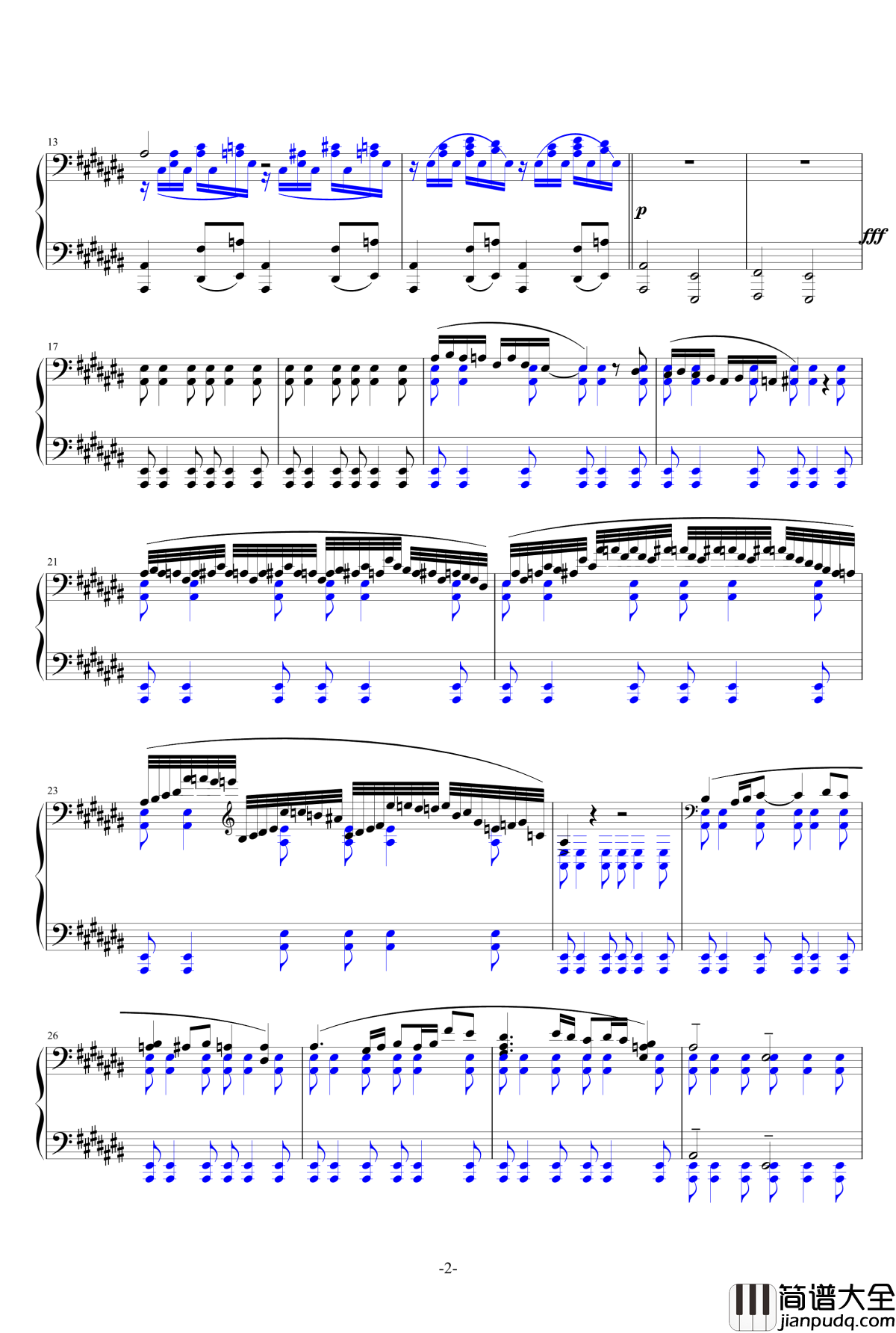 小温狂想曲_13钢琴谱_摩西_一个球