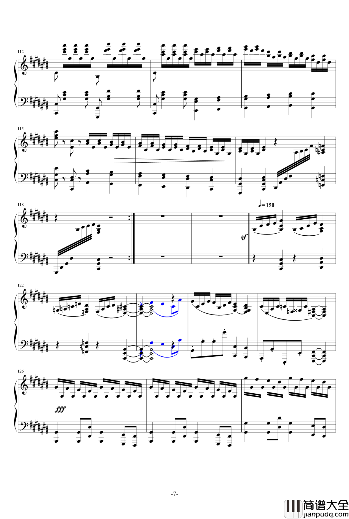 小温狂想曲_13钢琴谱_摩西_一个球