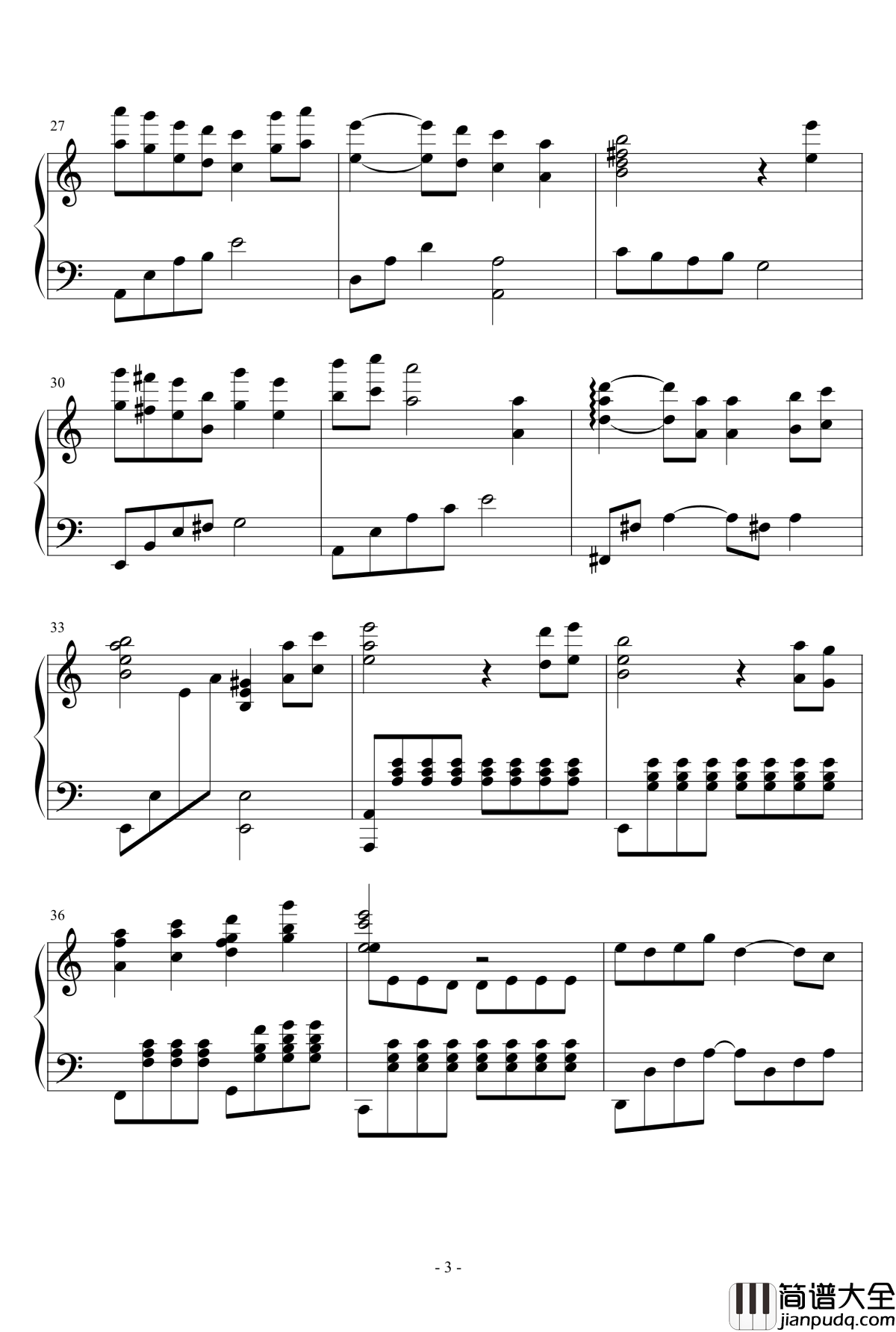 来自星星的你钢琴谱_配乐_来自星星的你