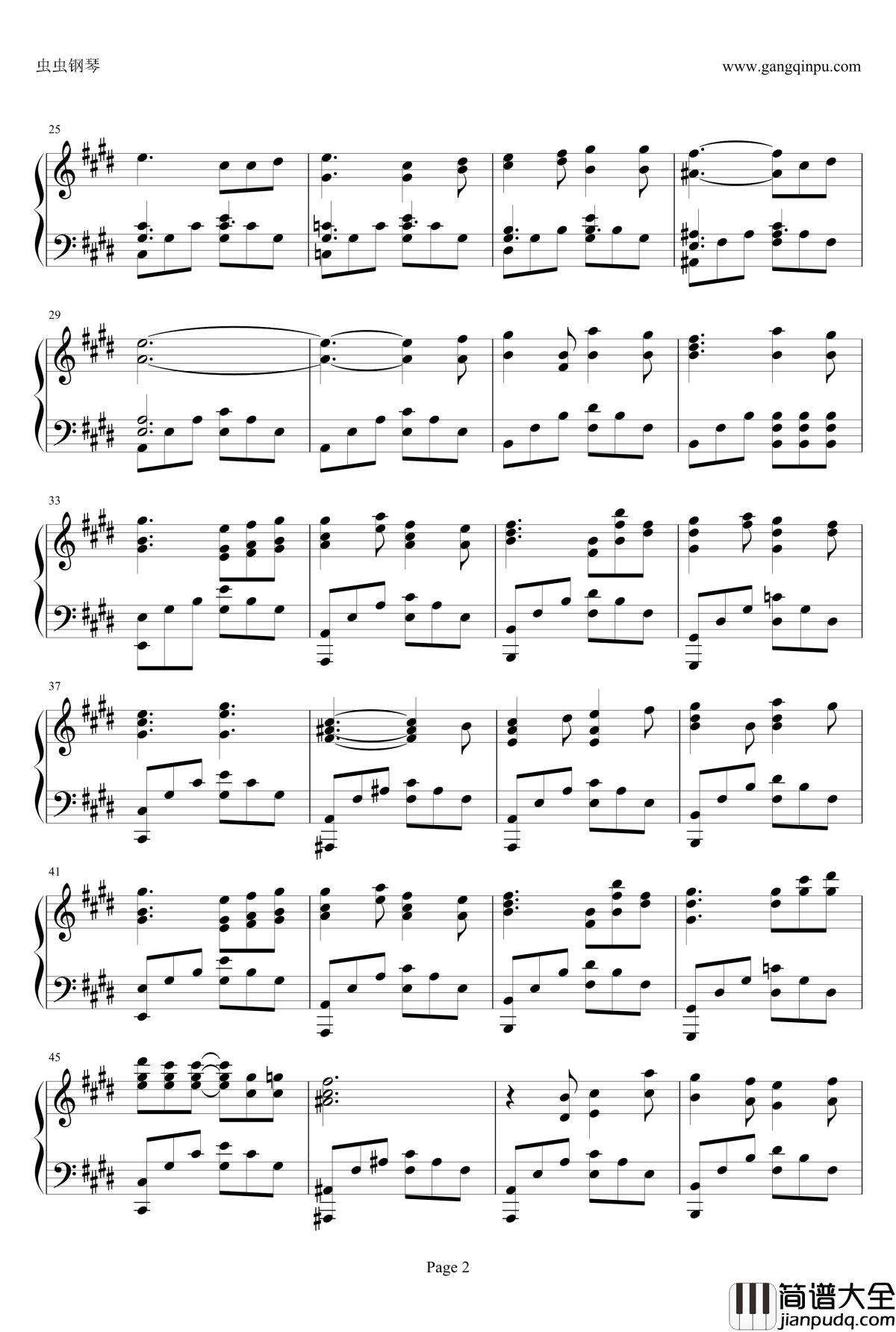 あなたがいた森钢琴谱_曾有你的森林