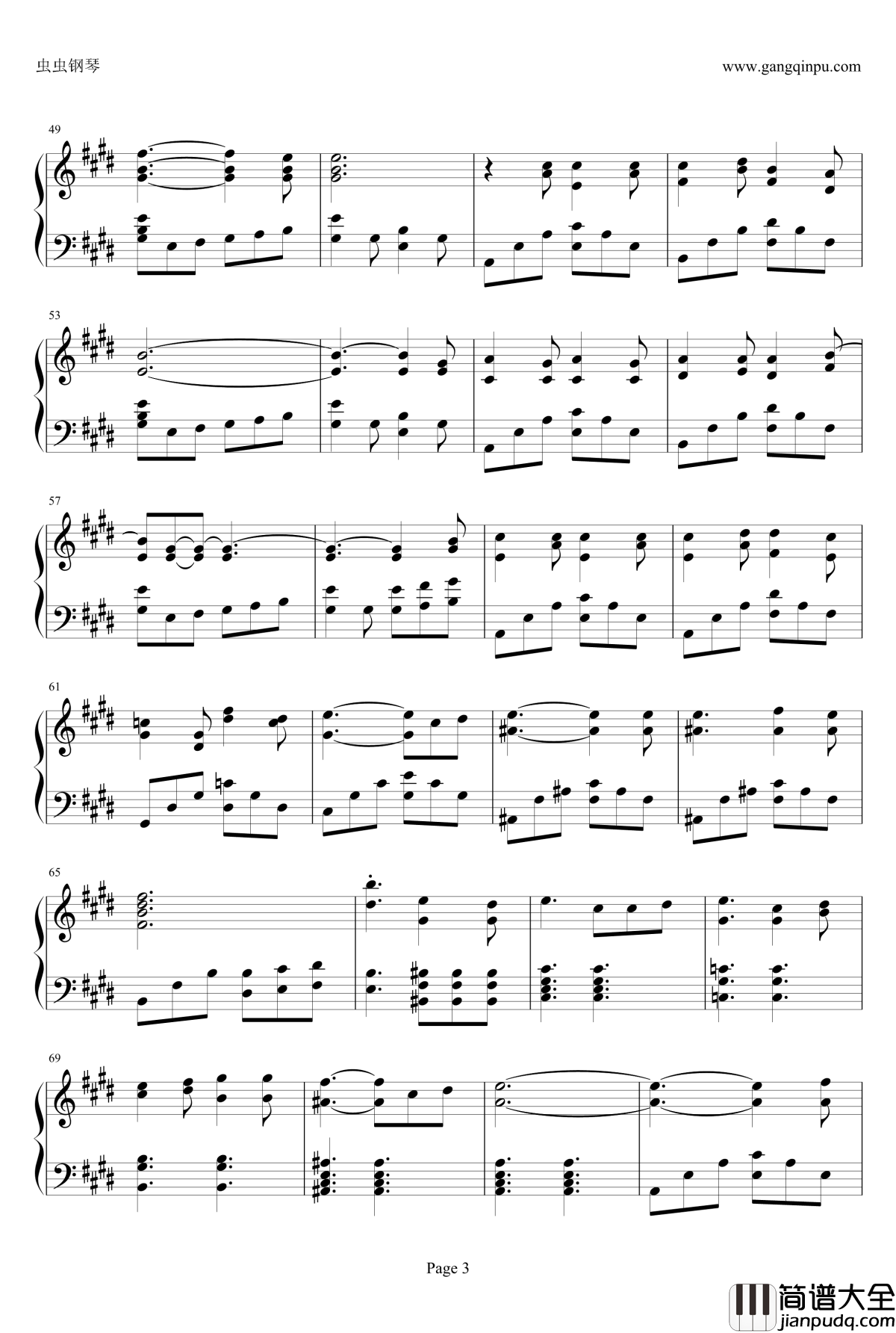 あなたがいた森钢琴谱_曾有你的森林