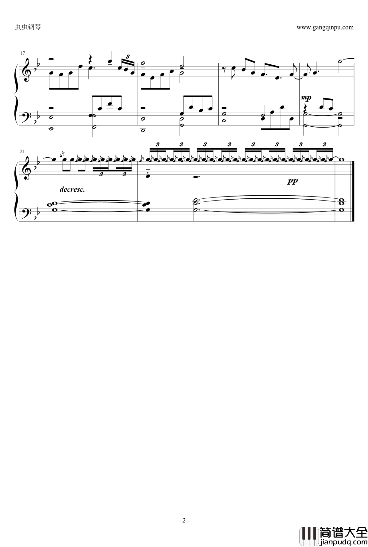 空山灵雨钢琴谱_古剑奇谭二