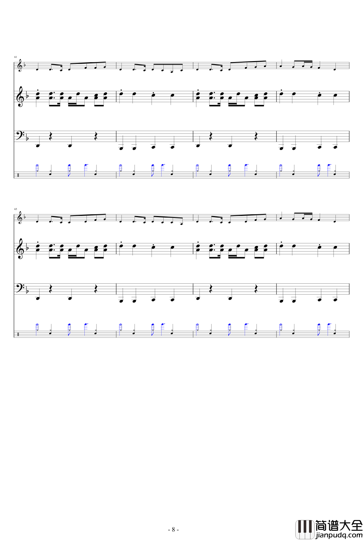 千本樱钢琴伴奏谱_娜娜X初音ミク