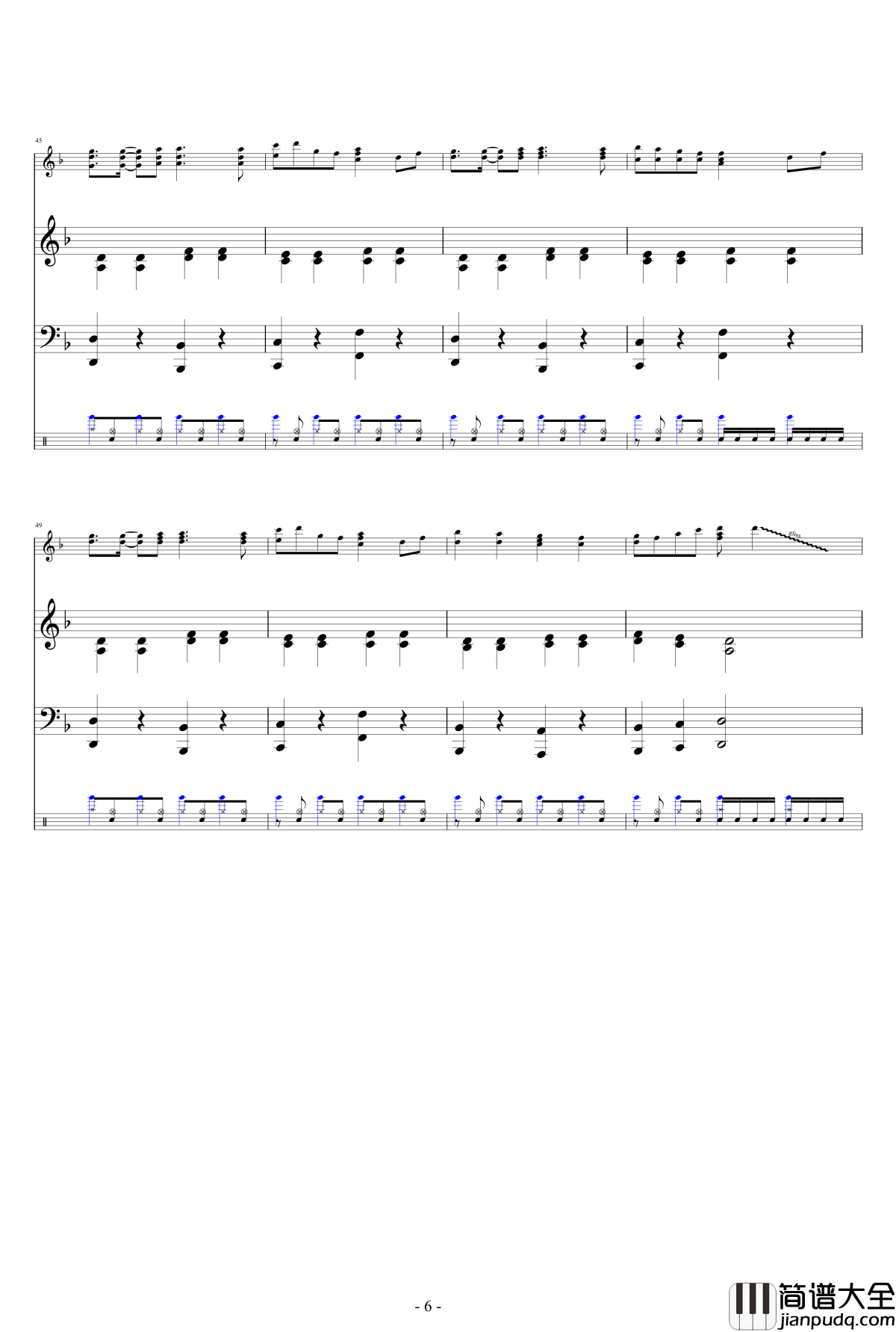 千本樱钢琴伴奏谱_娜娜X初音ミク
