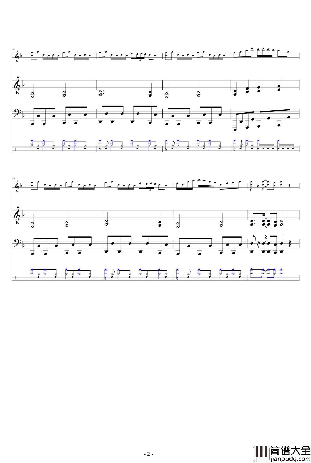 千本樱钢琴伴奏谱_娜娜X初音ミク