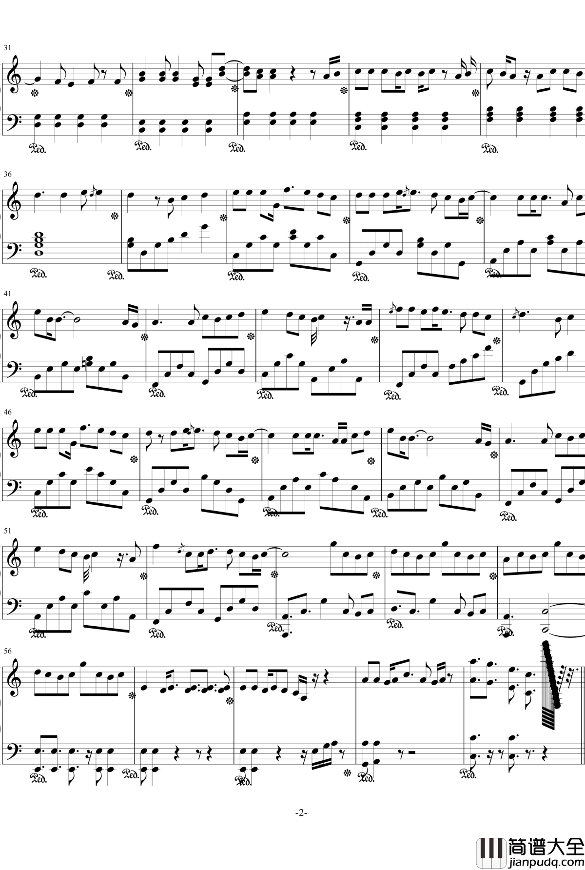 love_song钢琴谱_山下智久