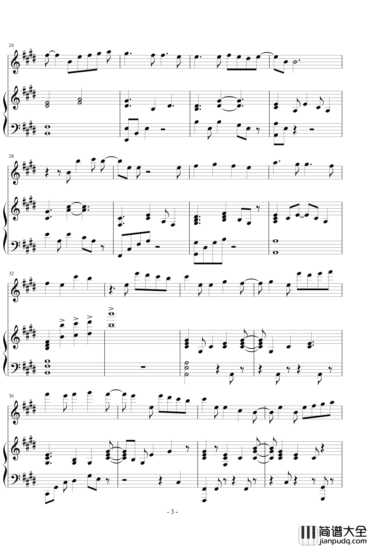 Tell_your_world钢琴谱_初音ミク_初音未来_伴奏谱