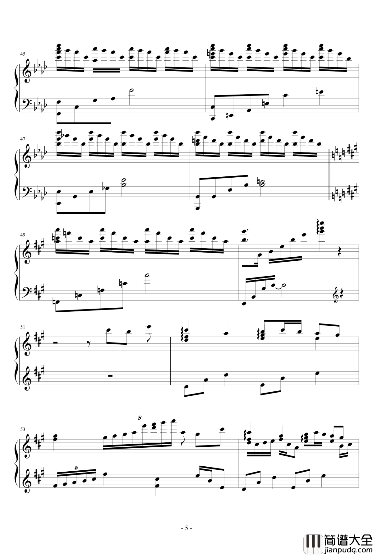 樱花梦钢琴谱_琴欲