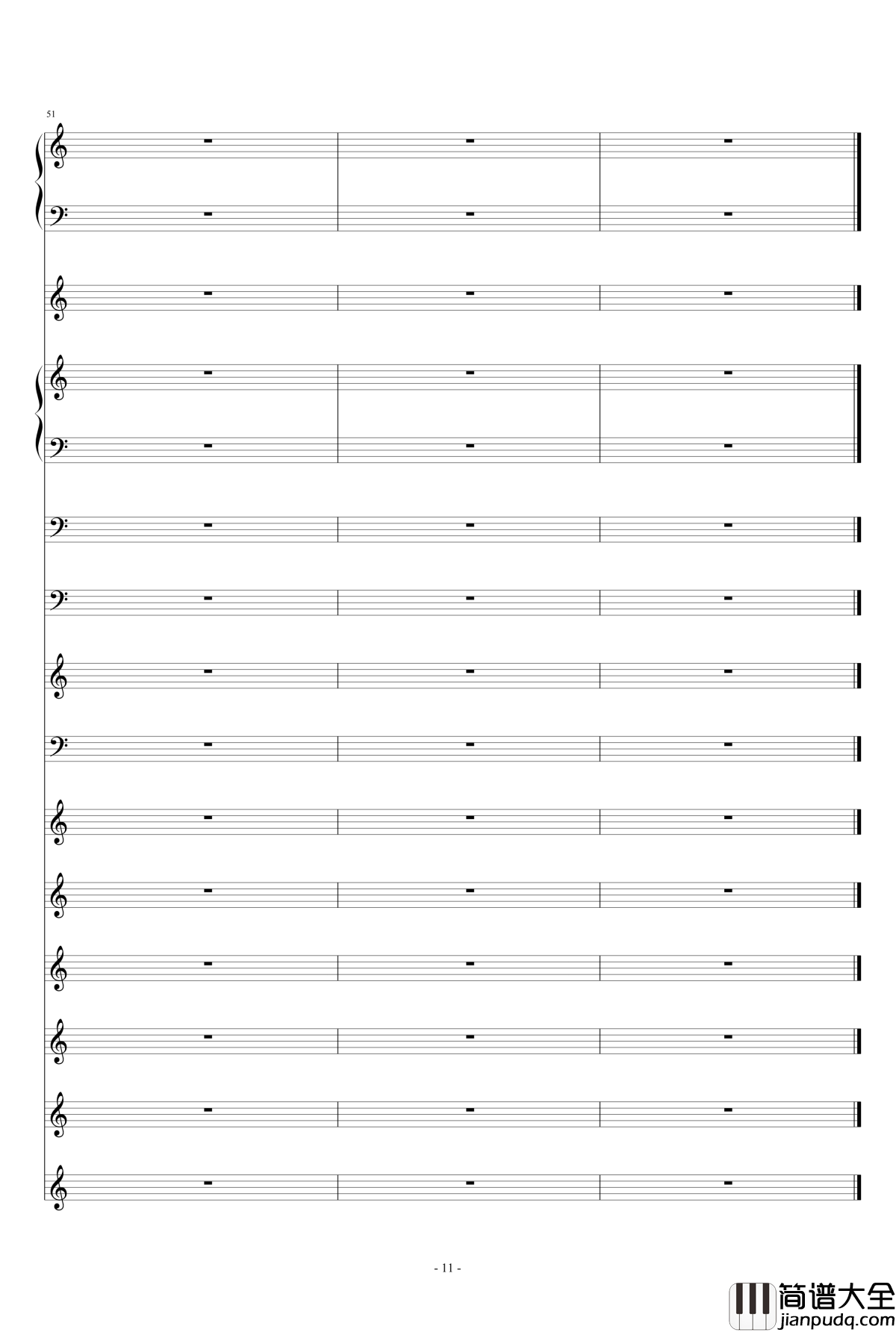 港口BGM钢琴谱_柯兰史