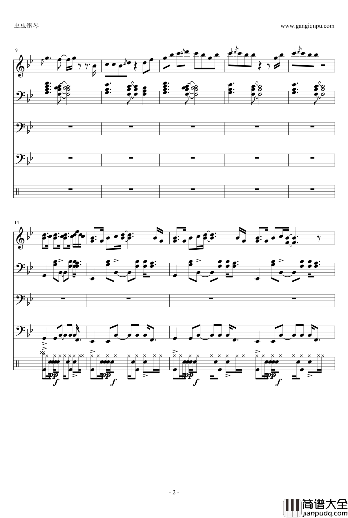 See_You_Again钢琴谱_原版_速度与激情7