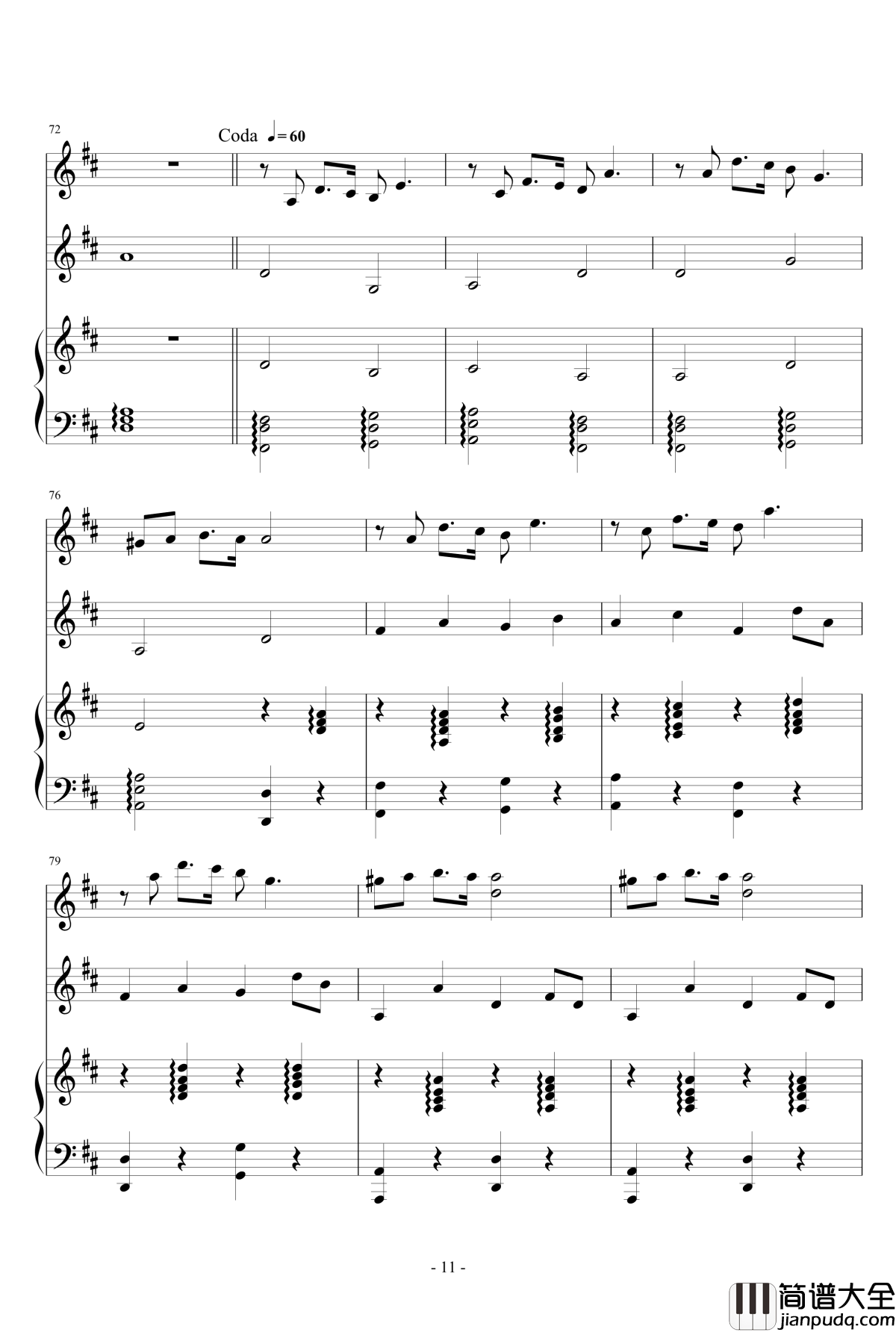 春之歌钢琴谱_nzh1934