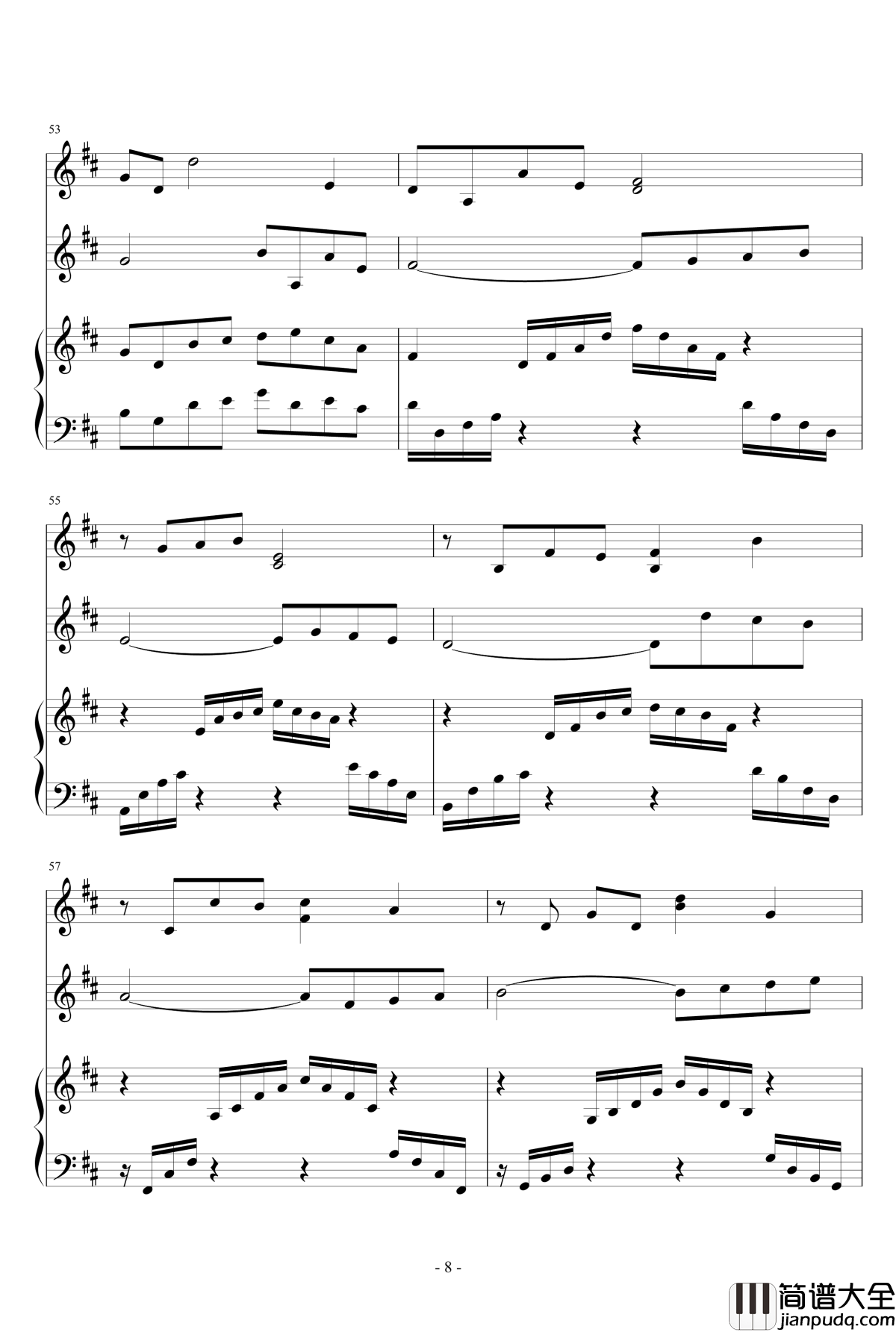 春之歌钢琴谱_nzh1934