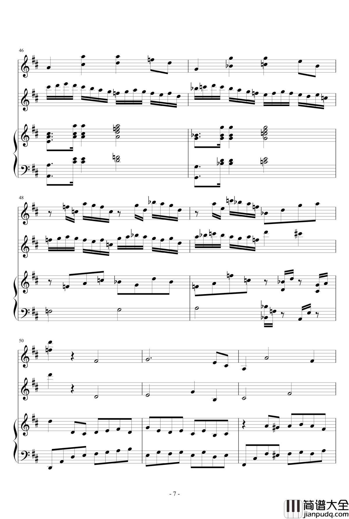 春之歌钢琴谱_nzh1934