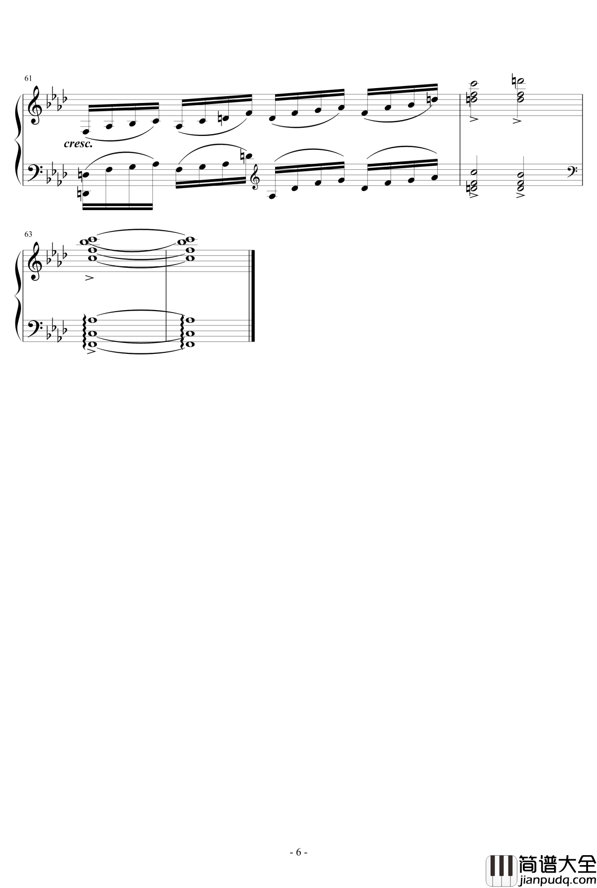 随想曲3钢琴谱_天籁传声