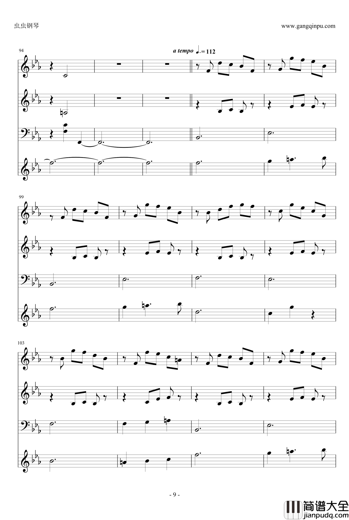 Moon_Bridge_nzh1934_钢琴谱