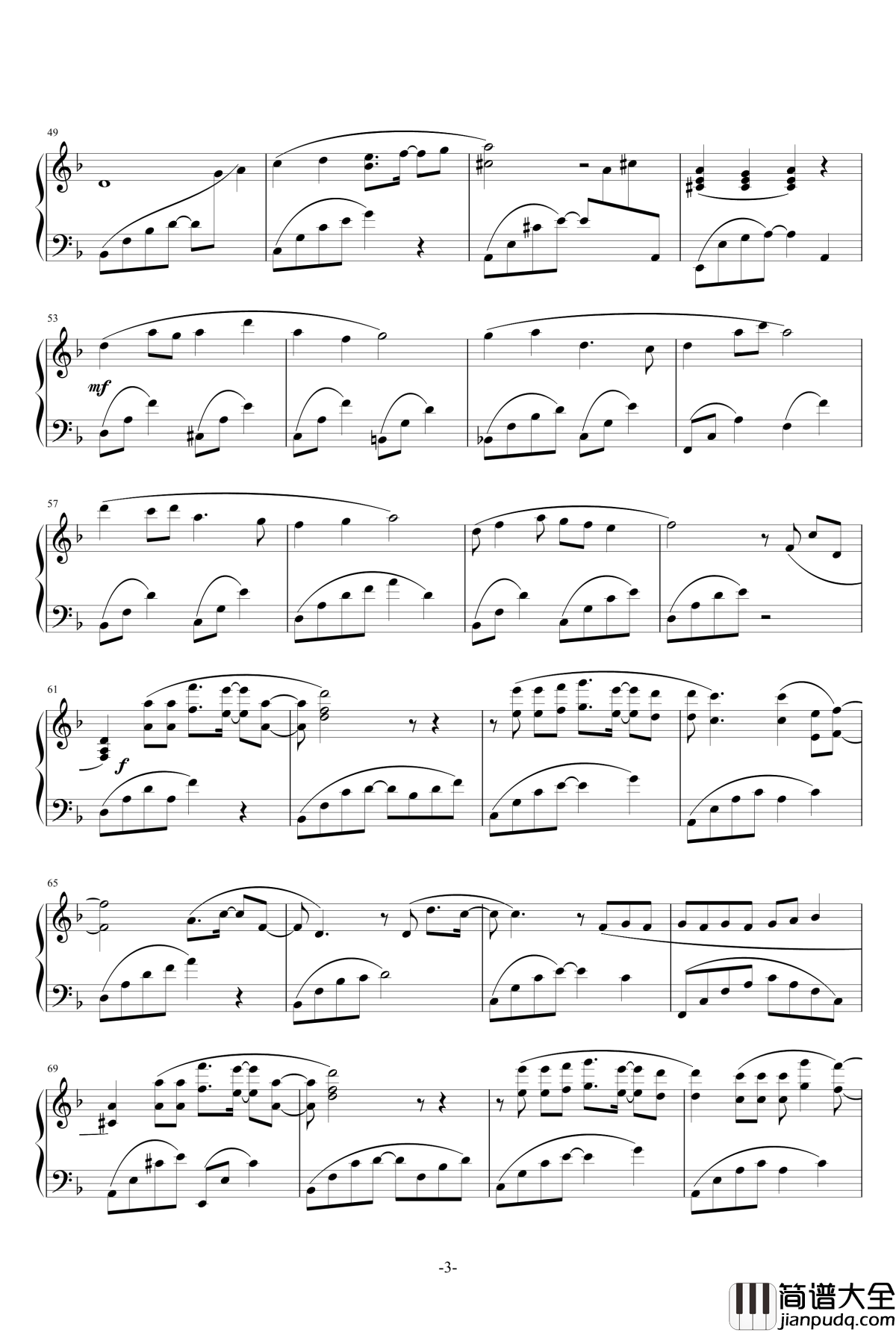 时间都去哪了钢琴谱_王铮亮