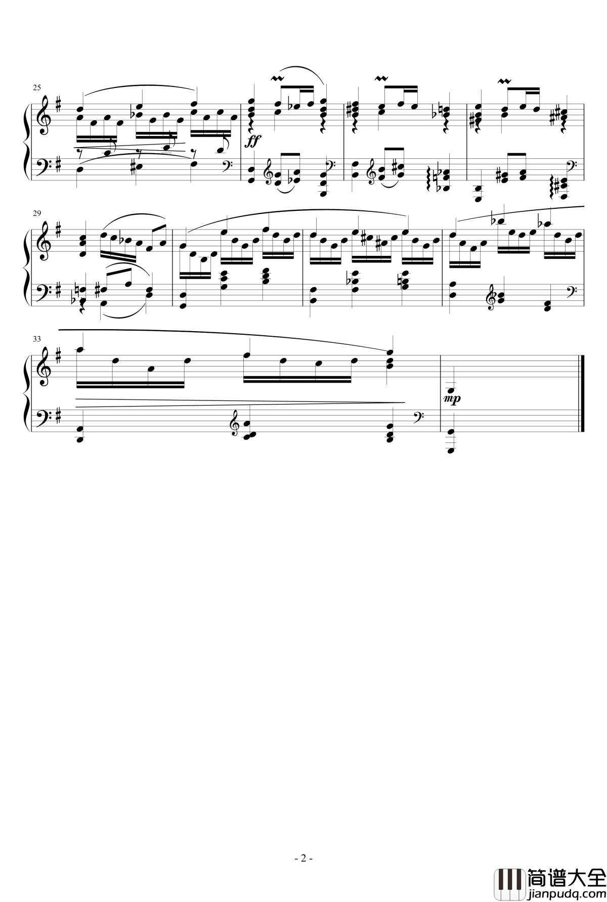 小步舞曲钢琴谱_ove版_一个球