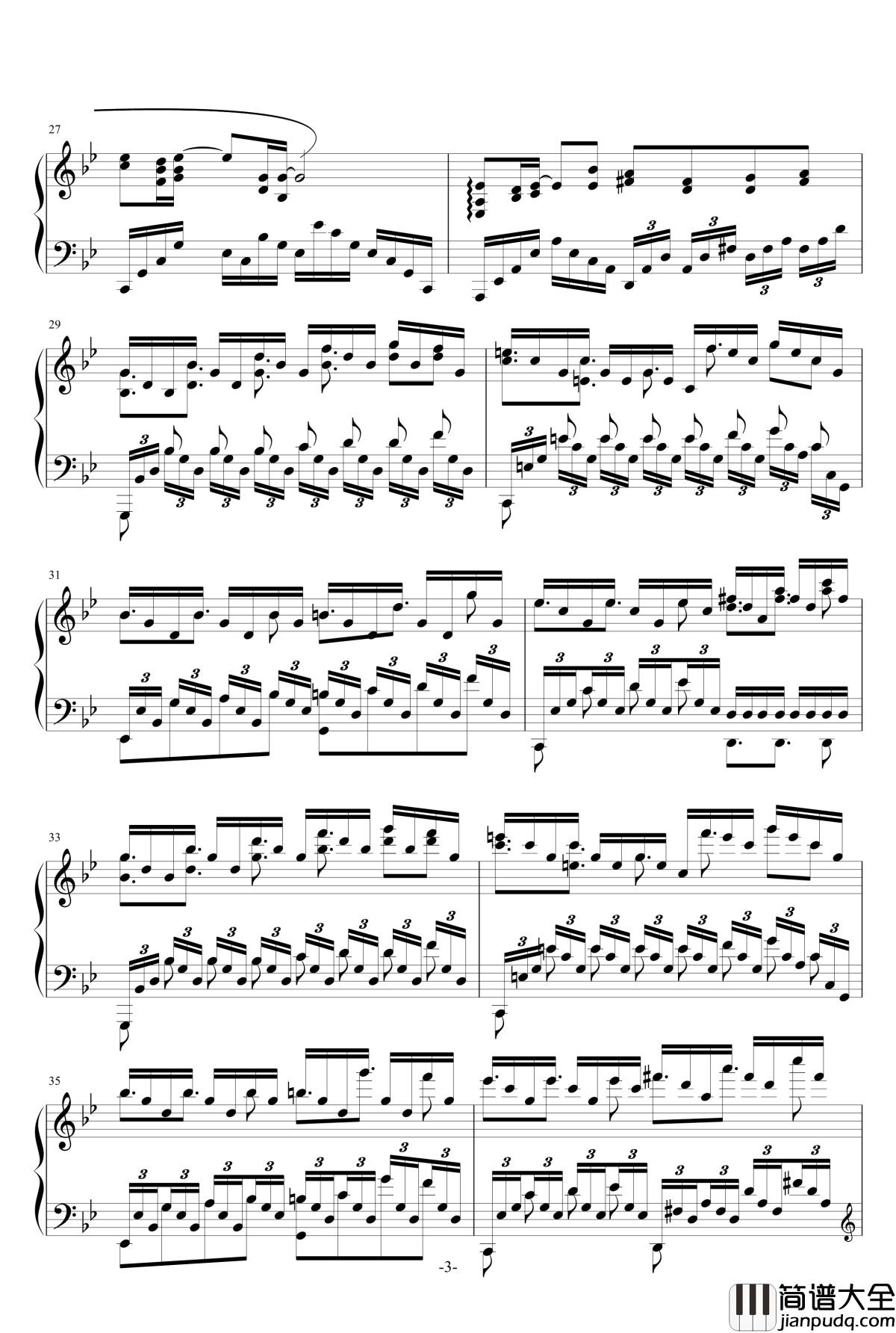 苍穹之光钢琴谱_庸才