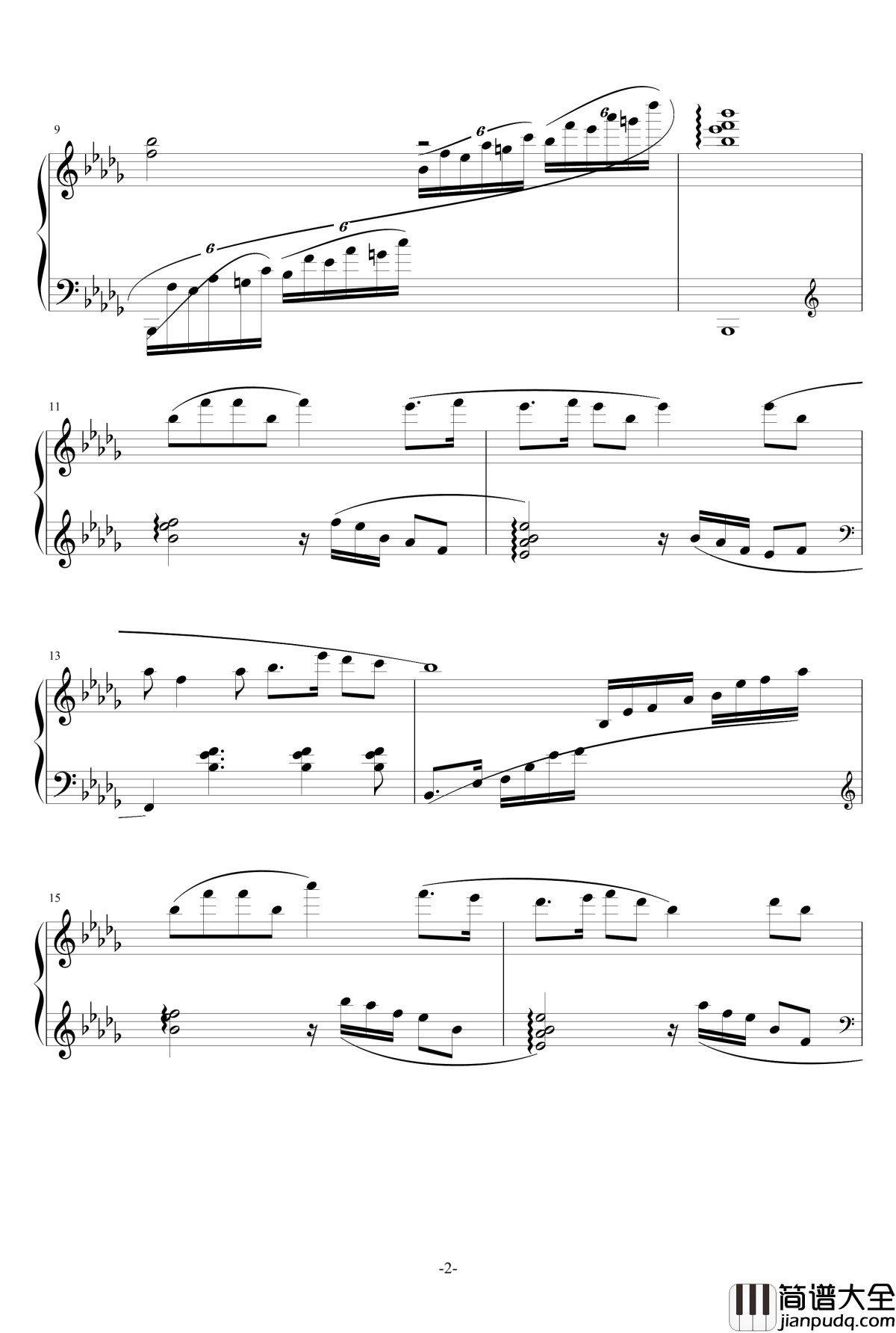 南国旻天钢琴谱_庸才