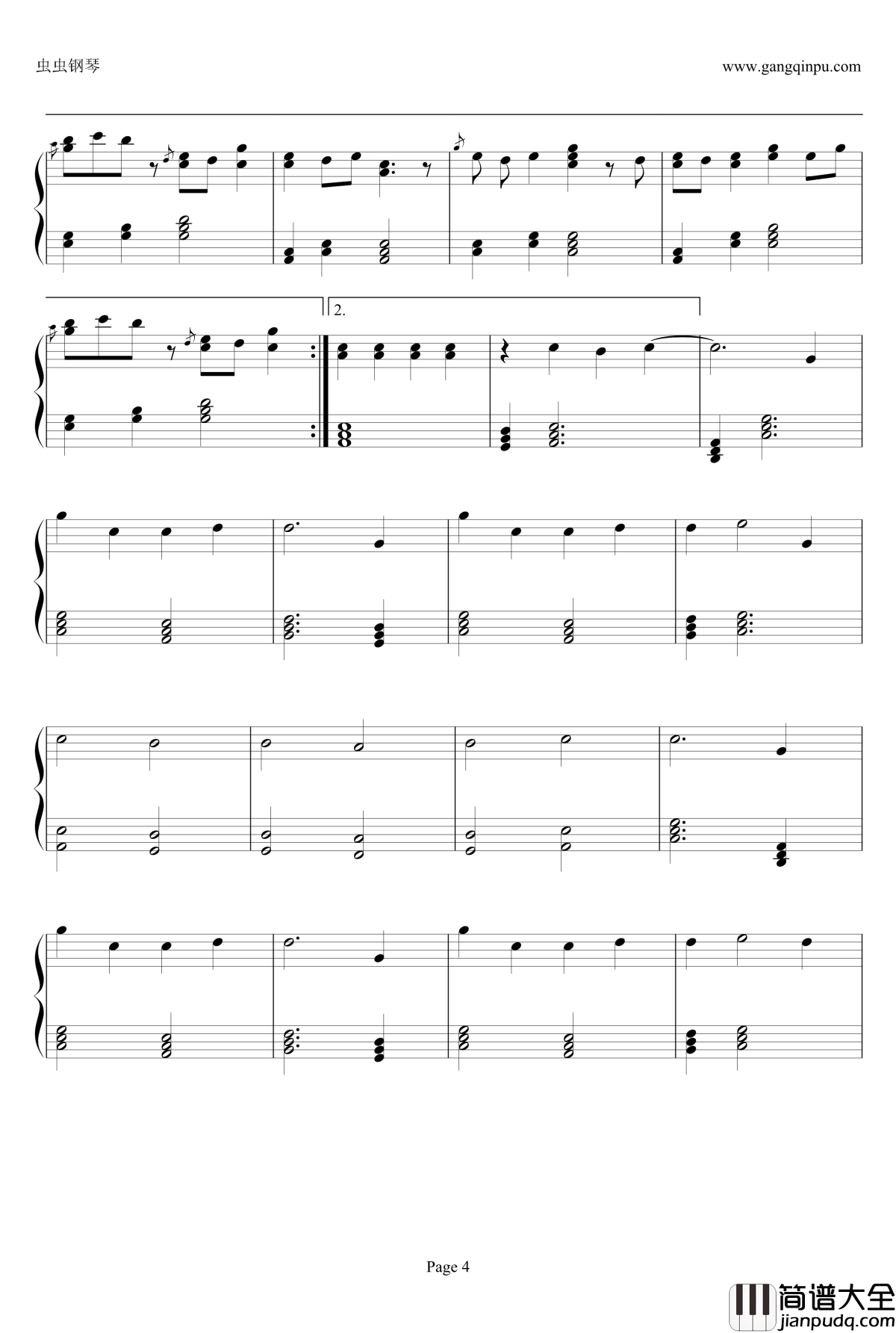 嗚咽钢琴谱_初音未来