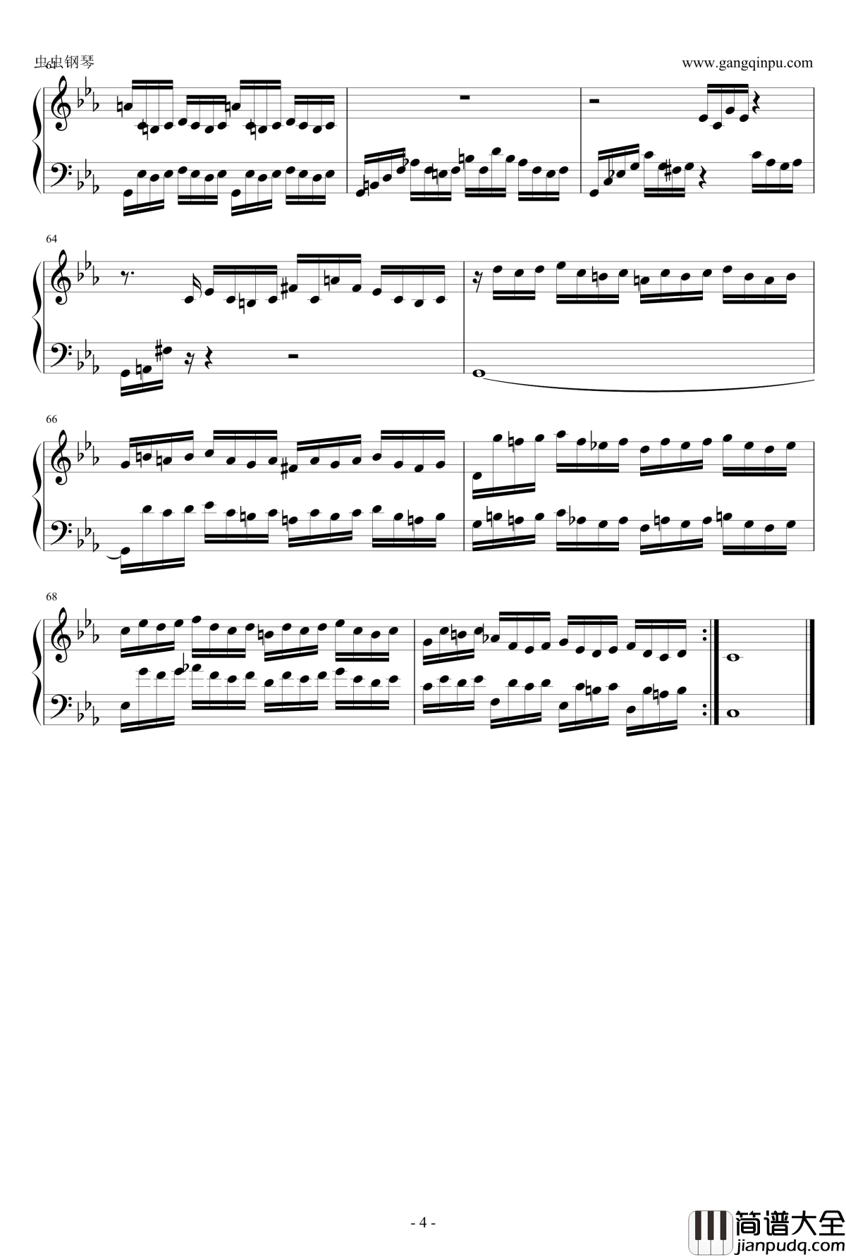 Prelude_in_C钢琴谱_马克西姆maksim_Maksim·Mrvica