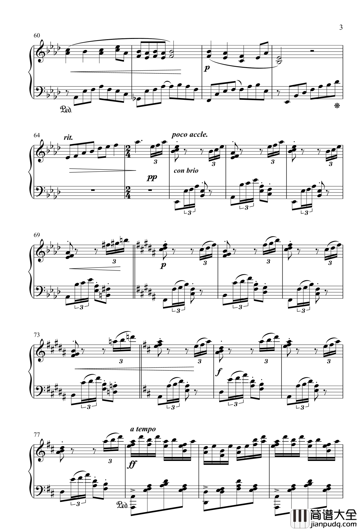 山水主题第二幻想曲钢琴谱_江畔新绿