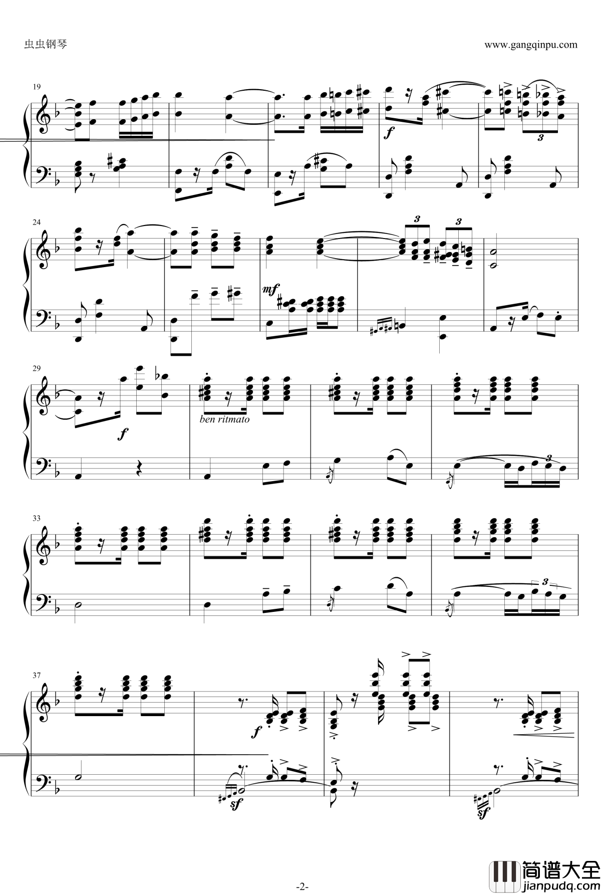 Jealousy钢琴谱_嫉妒探戈_Jalousie_雅科比·盖德