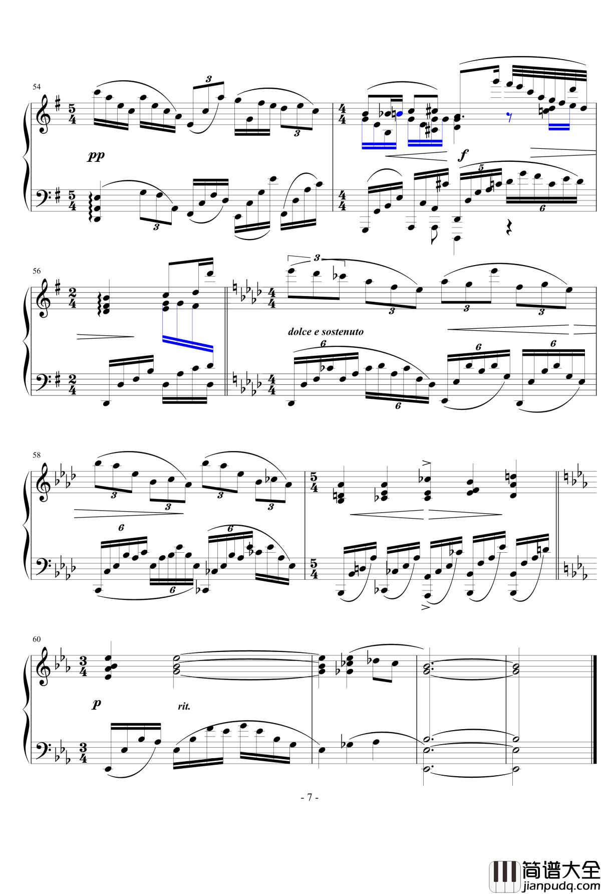 浪漫宇宙钢琴谱_天籁传声