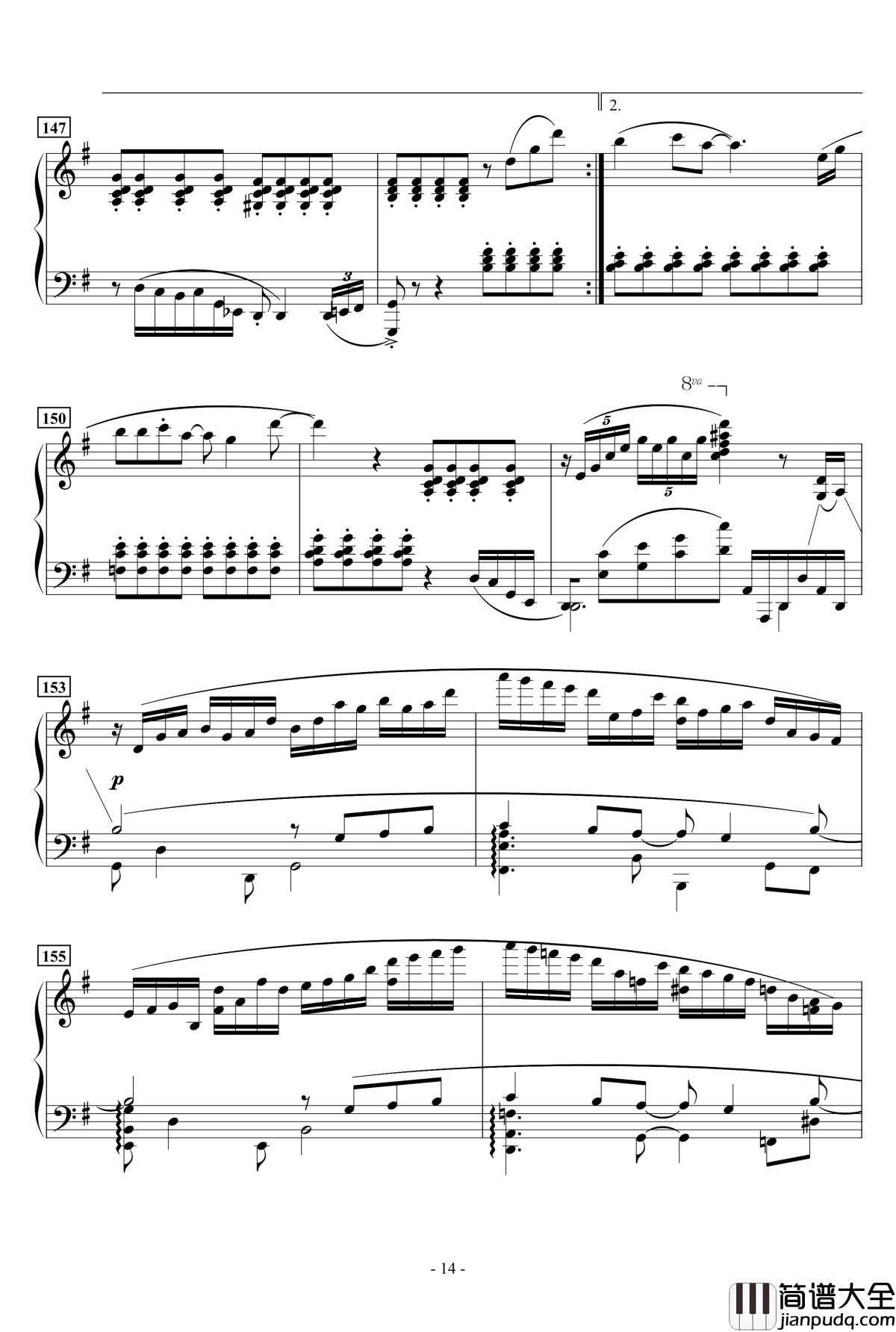 日曜日の旅立ち钢琴谱_～23年前のきおく～_雪城奥菲斯