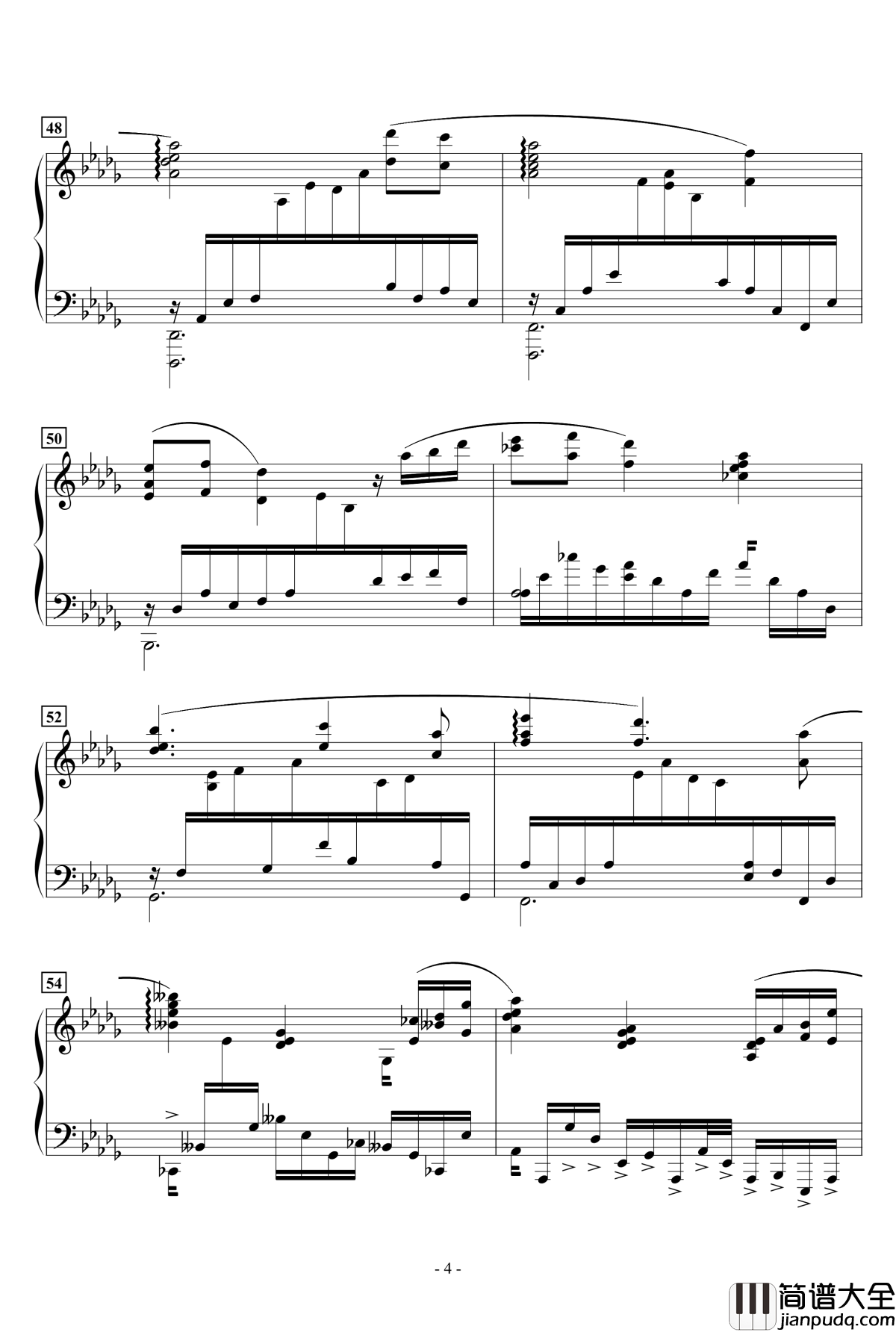 日曜日の旅立ち钢琴谱_～23年前のきおく～_雪城奥菲斯