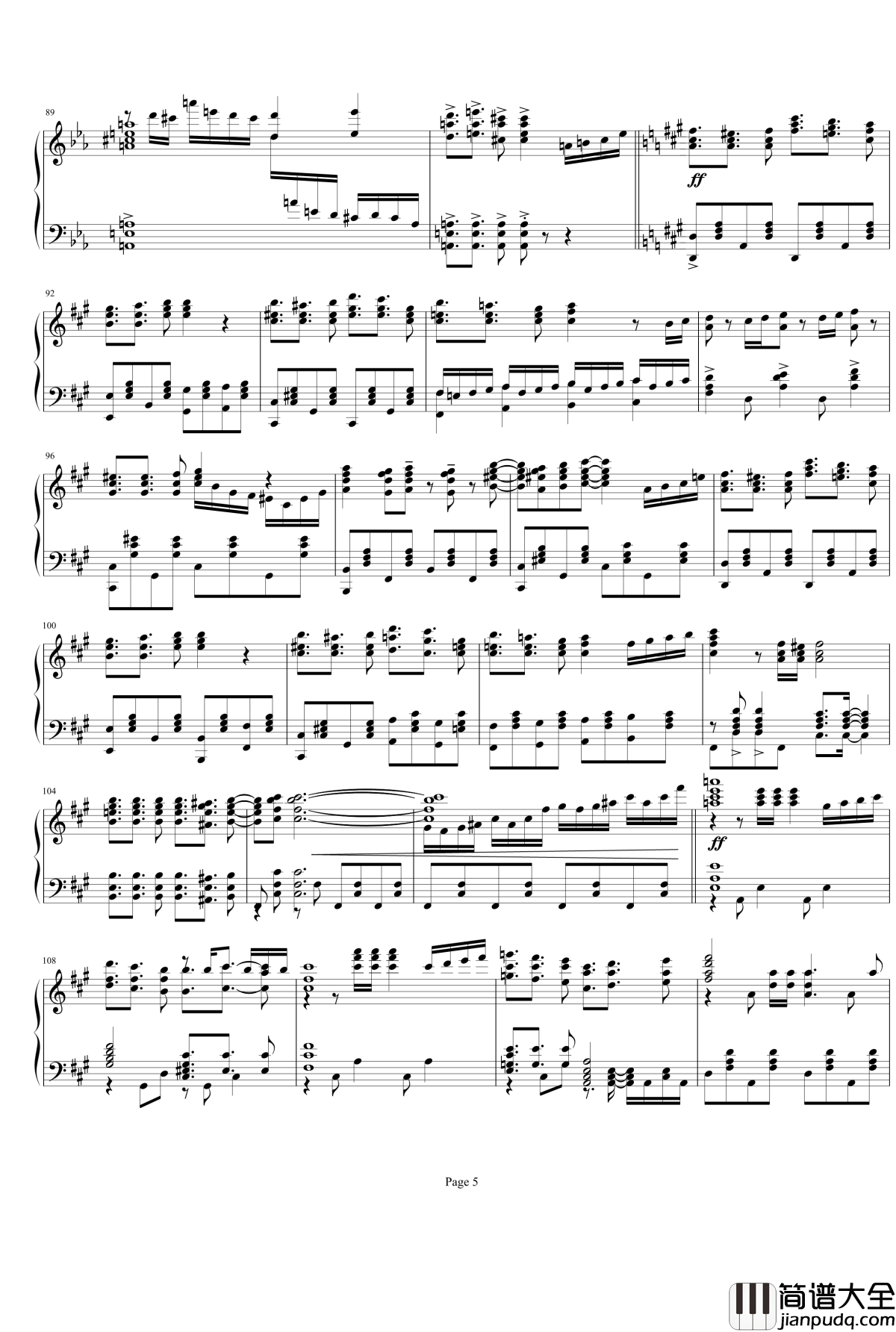 Trancing_Pulse钢琴谱_THE_IDOLM@STER_CINDERELLA_GRILS