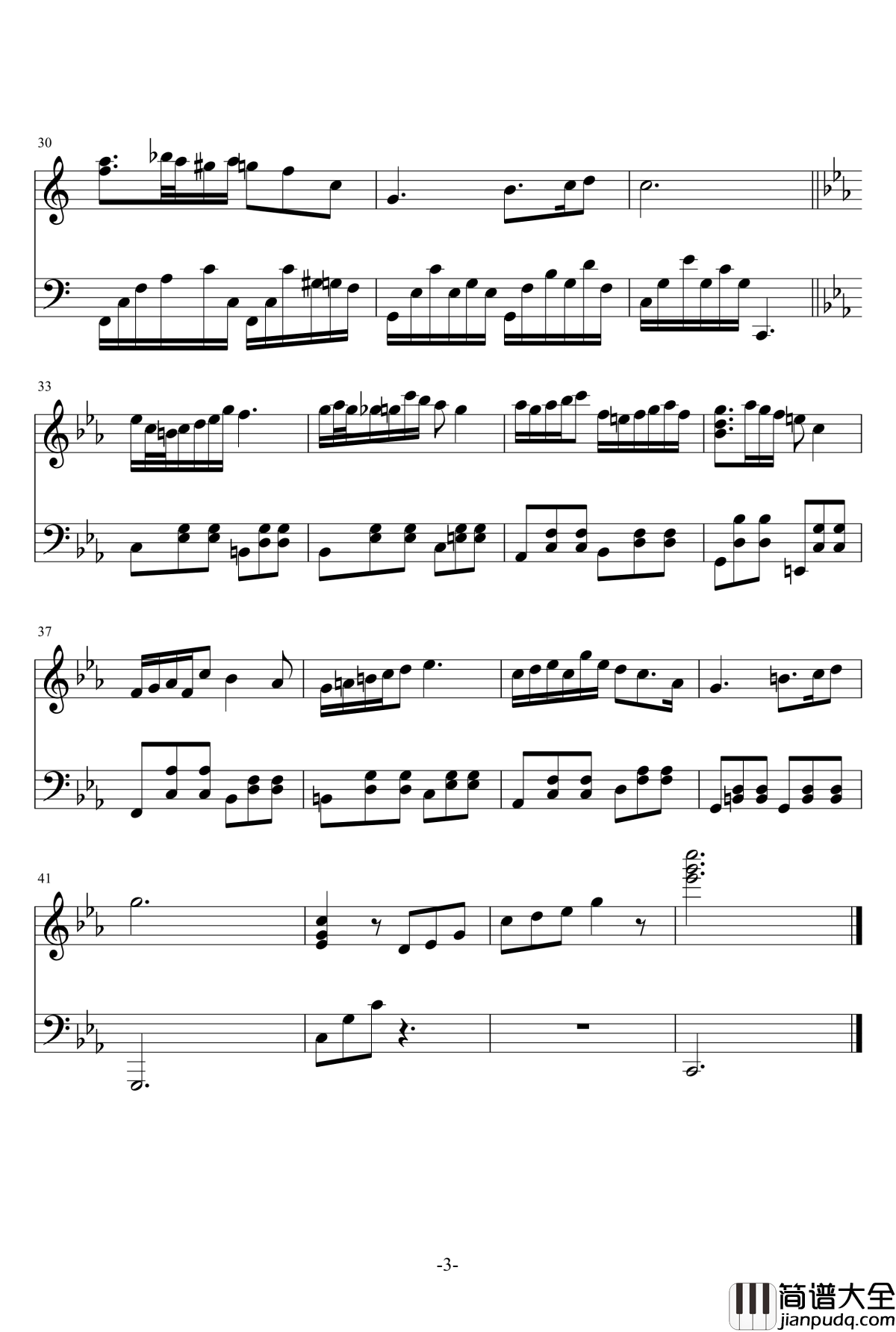 March_Night_Walzer钢琴谱_evancj