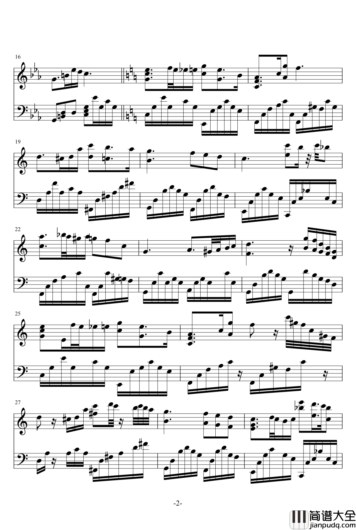 March_Night_Walzer钢琴谱_evancj