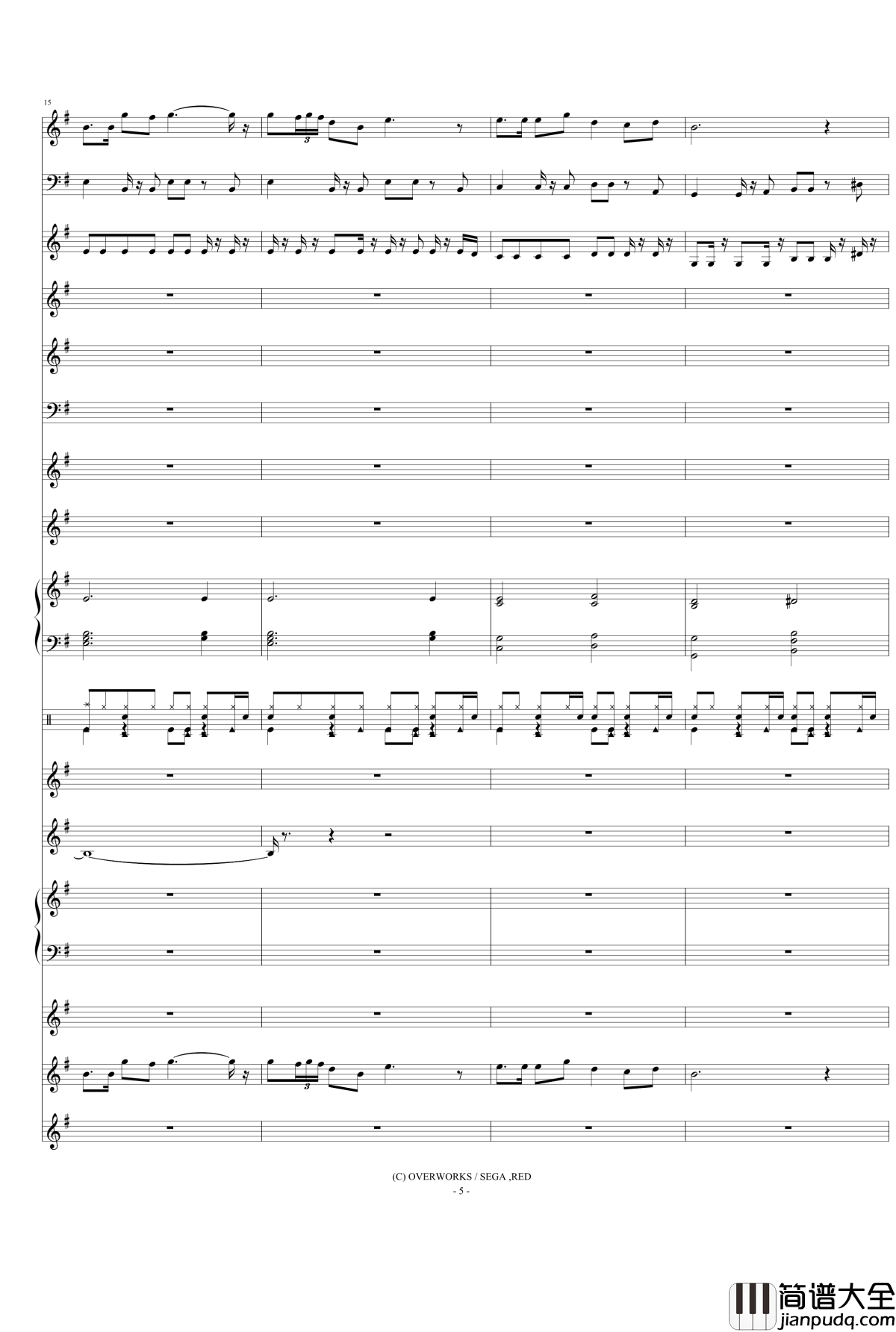 檄！帝国華撃団Ⅲ钢琴谱_真宫寺樱