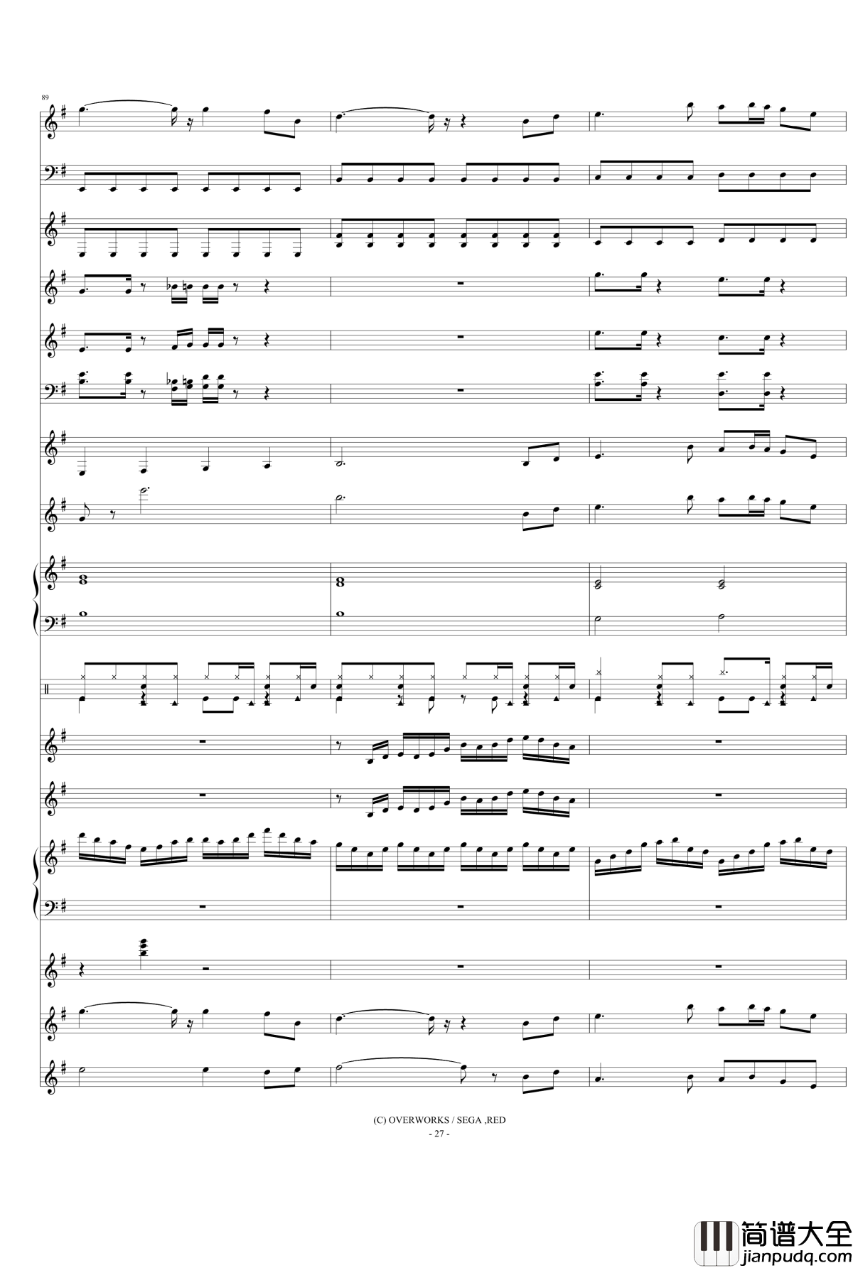 檄！帝国華撃団Ⅲ钢琴谱_真宫寺樱