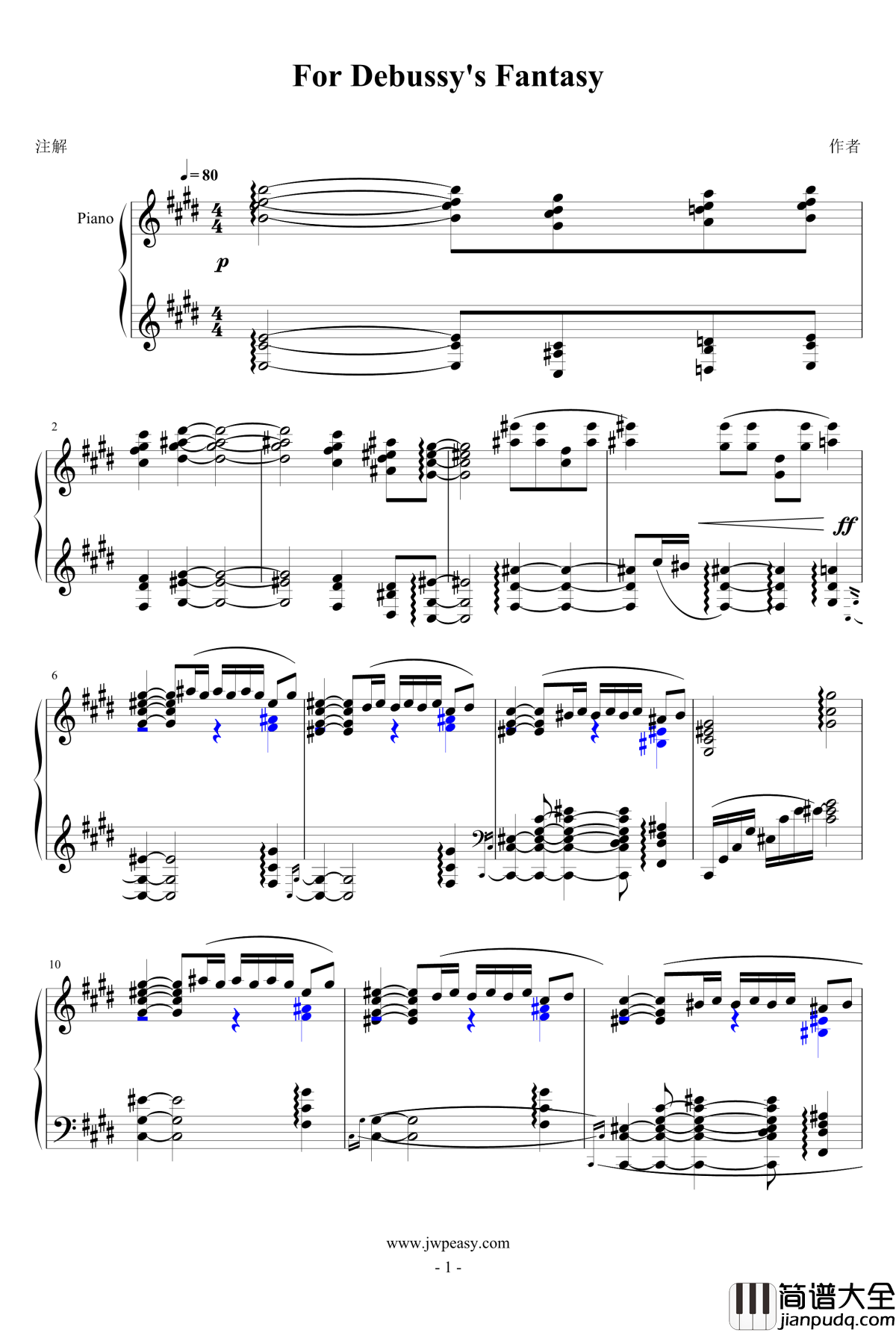 For_Debussy's_Fantasy钢琴谱_一个球