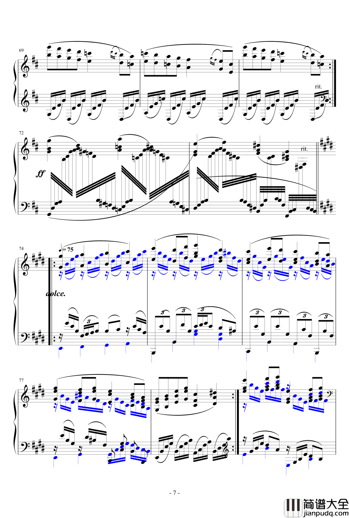 For_Debussy's_Fantasy钢琴谱_一个球