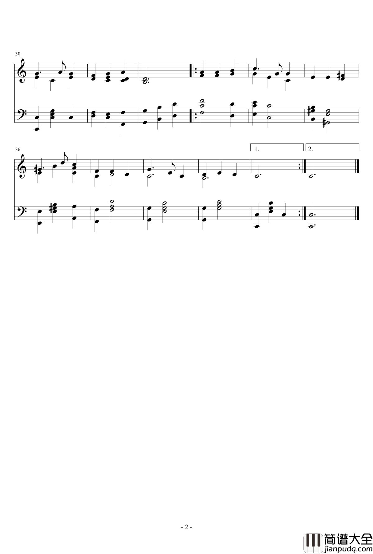 庄严的行板钢琴谱_nzh1934