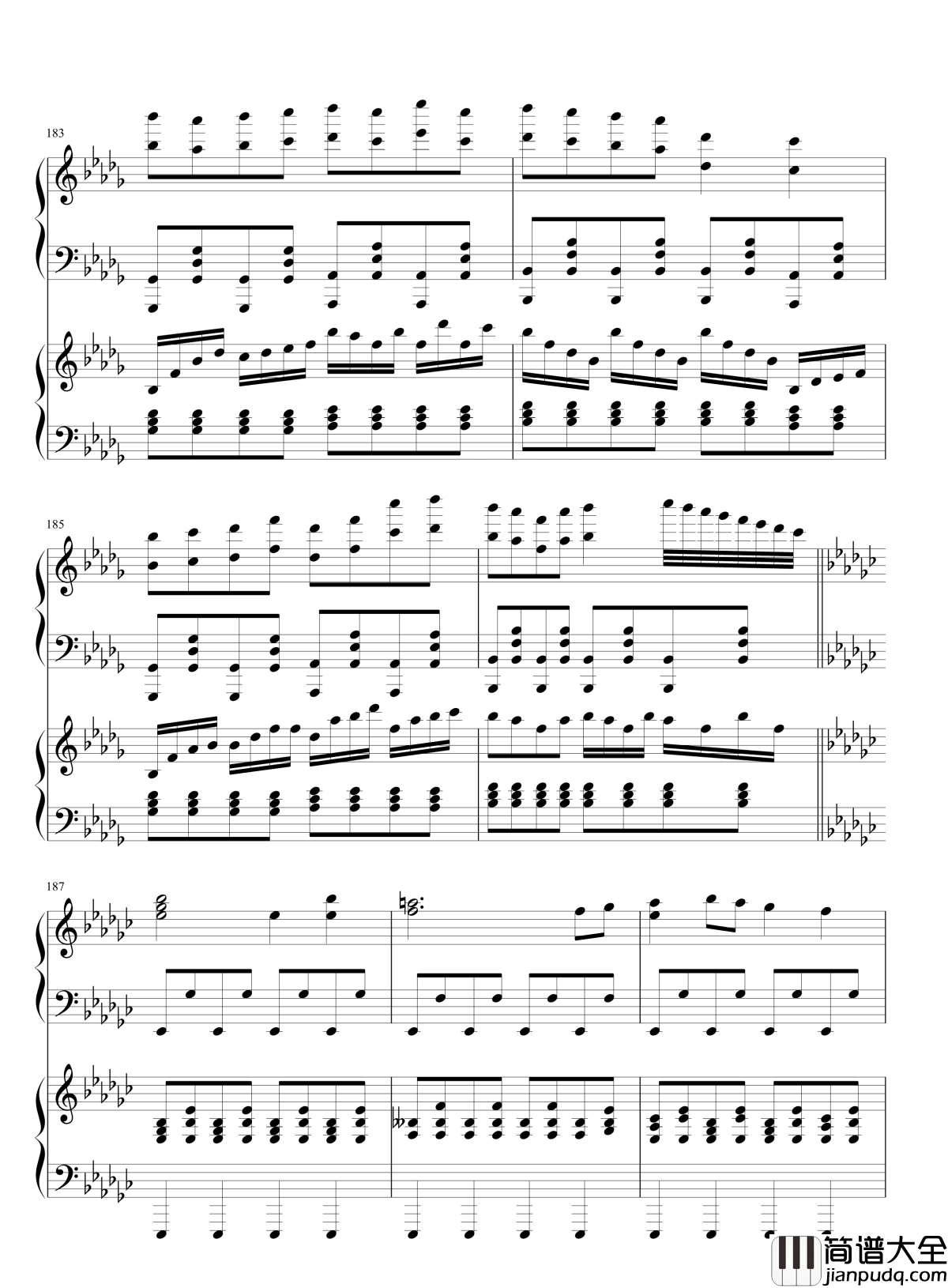 小五与恋的合奏钢琴谱_东方_东方project_琴艺