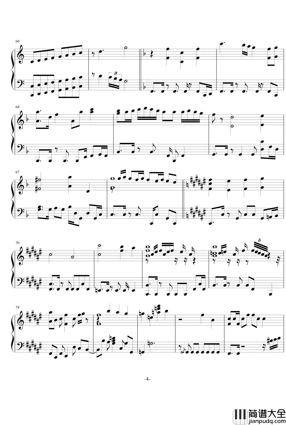 黑塔利亚第六季钢琴谱_ヘタリアン☆ジェット